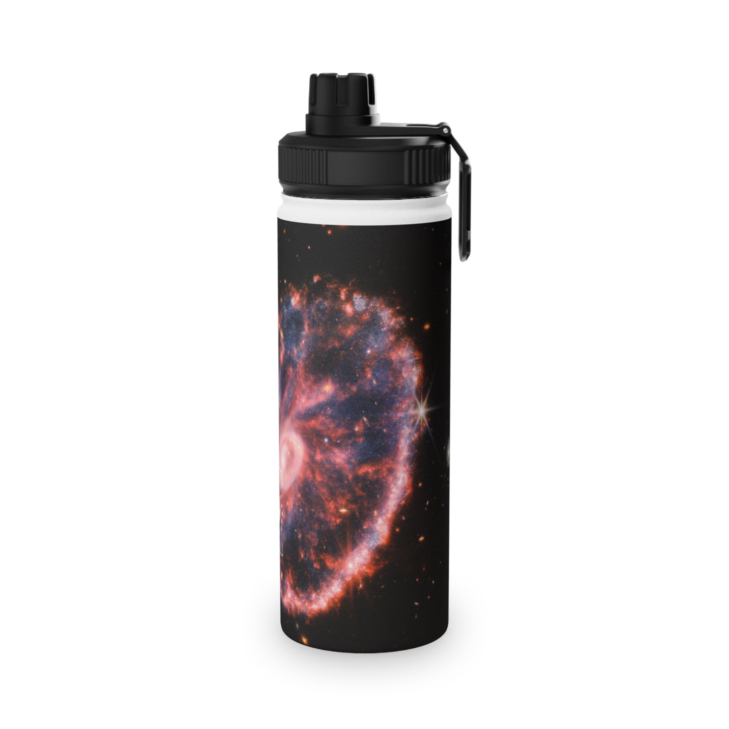 Cartwheel Galaxy (NIRCam and MIRI Composite Image) - Sports Water Bottle