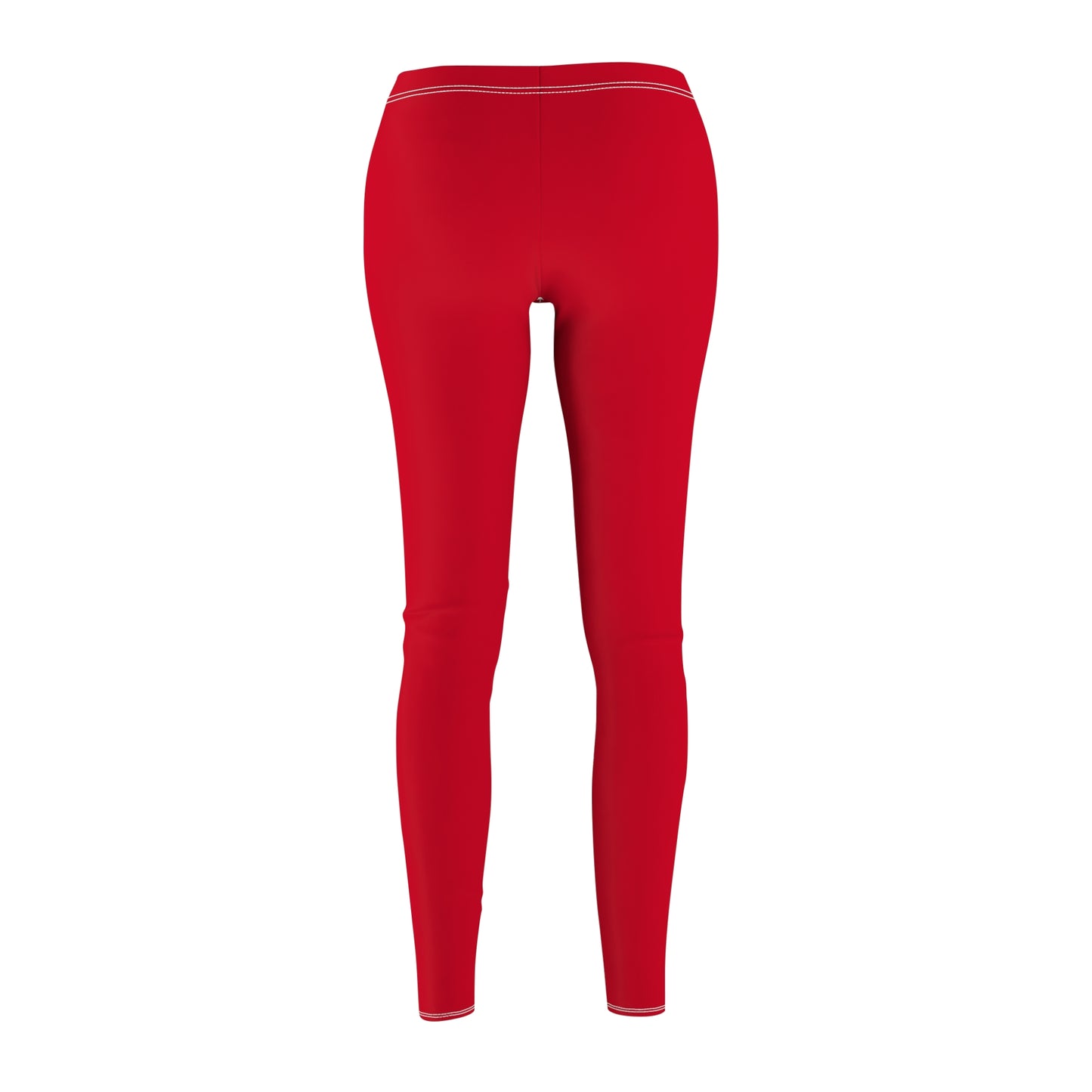 #D10927 Scarlet Red - Casual Leggings