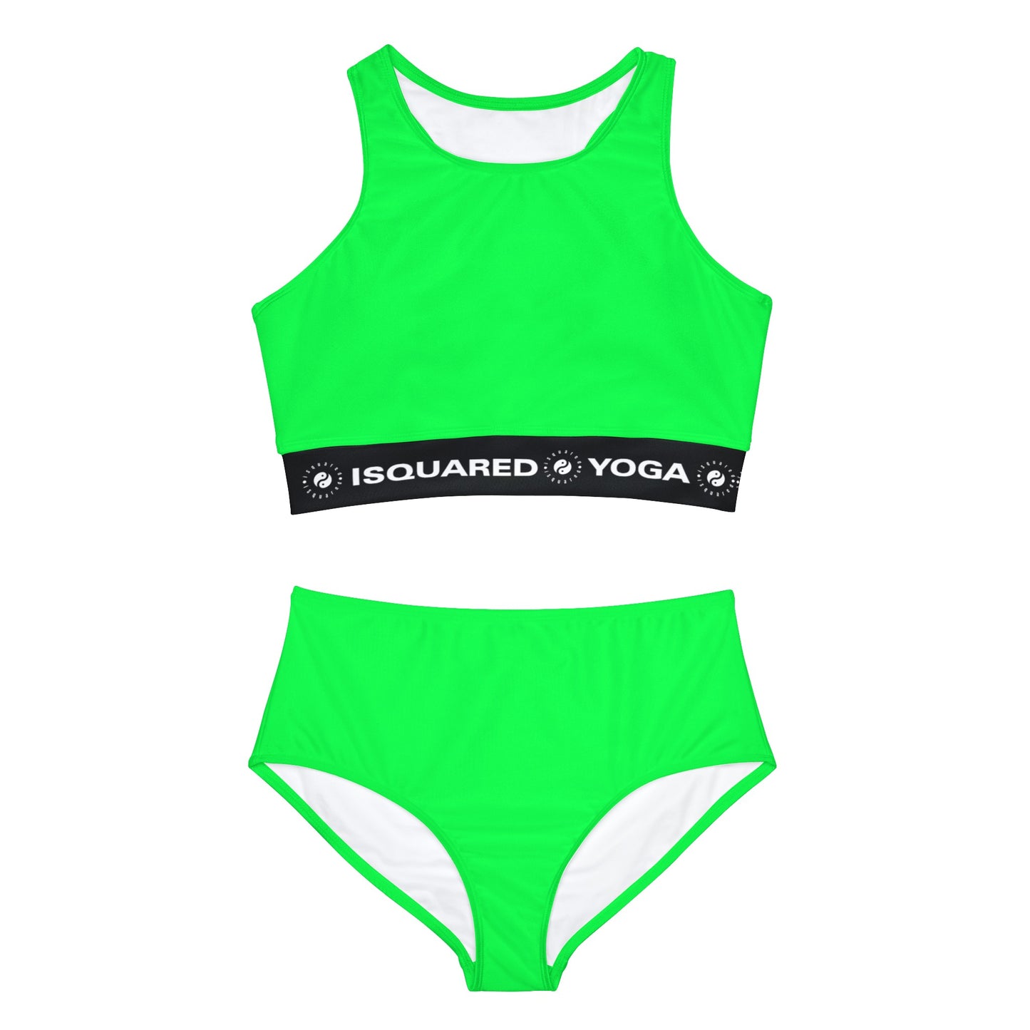 #0FFF50 Neon Green - Hot Yoga Bikini Set