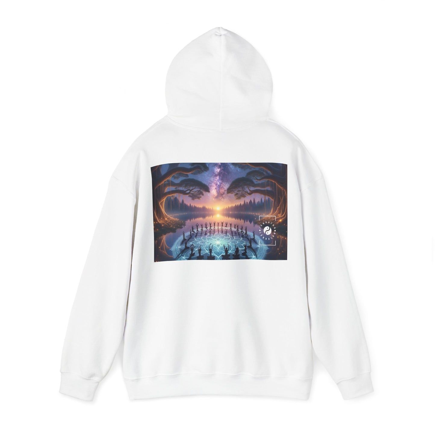 "Celestial Serenity: Mandala's Reflection" - Hoodie