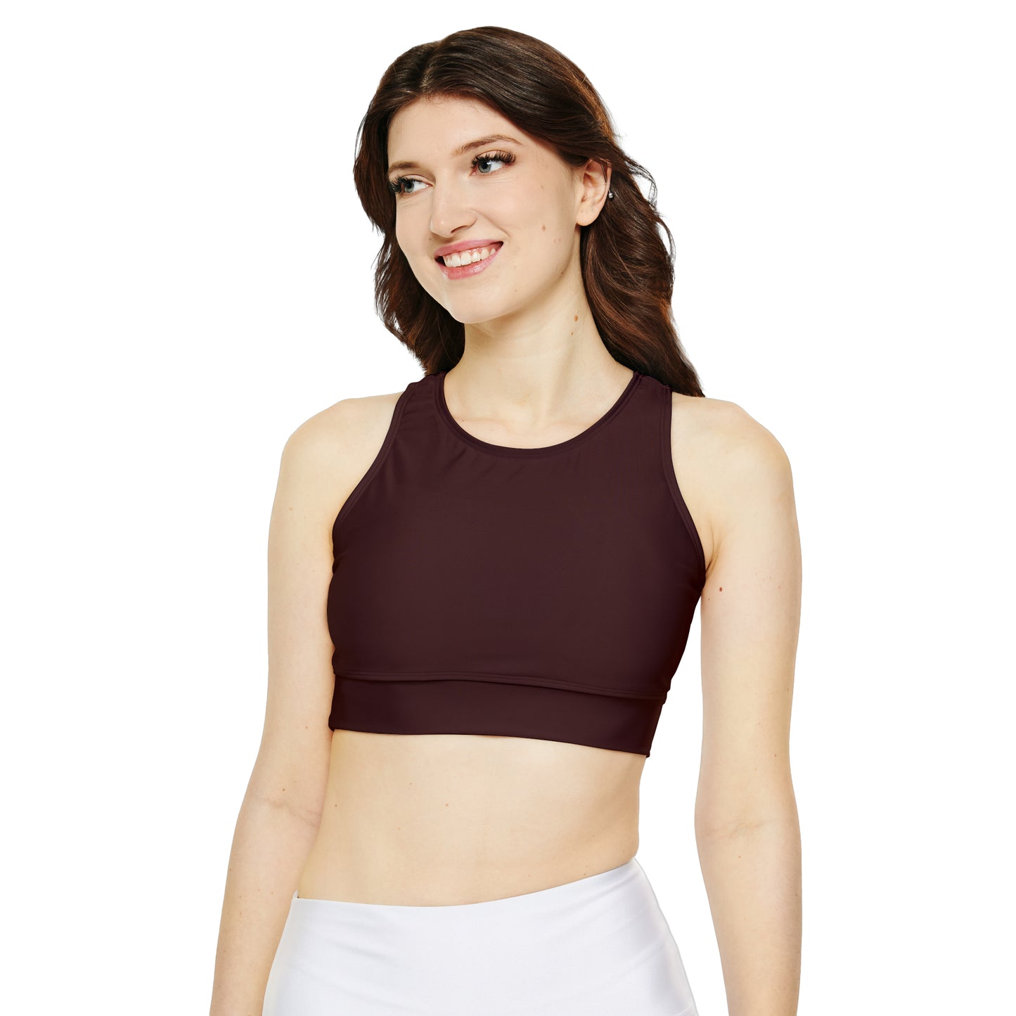 Lipstick Red - Lined & Padded Sports Bra