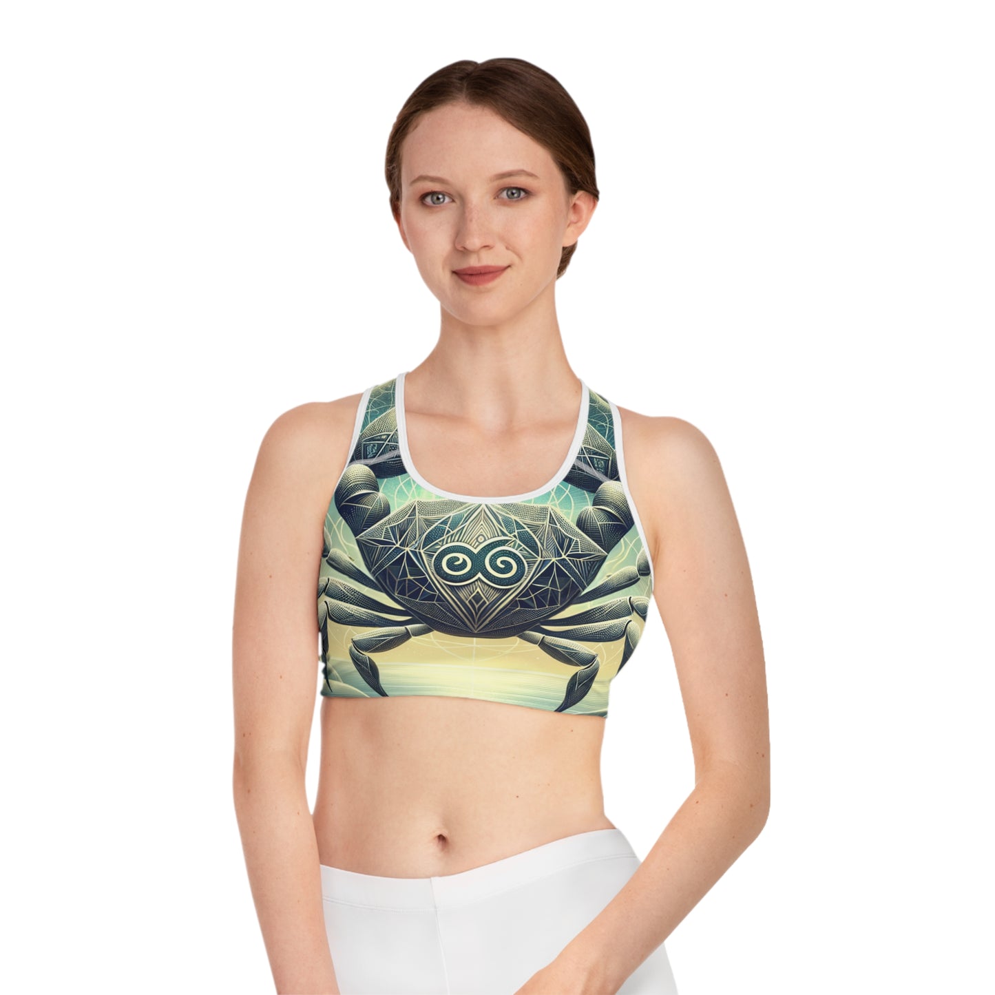 Crab Constellation Yoga - High Performance Sports Bra