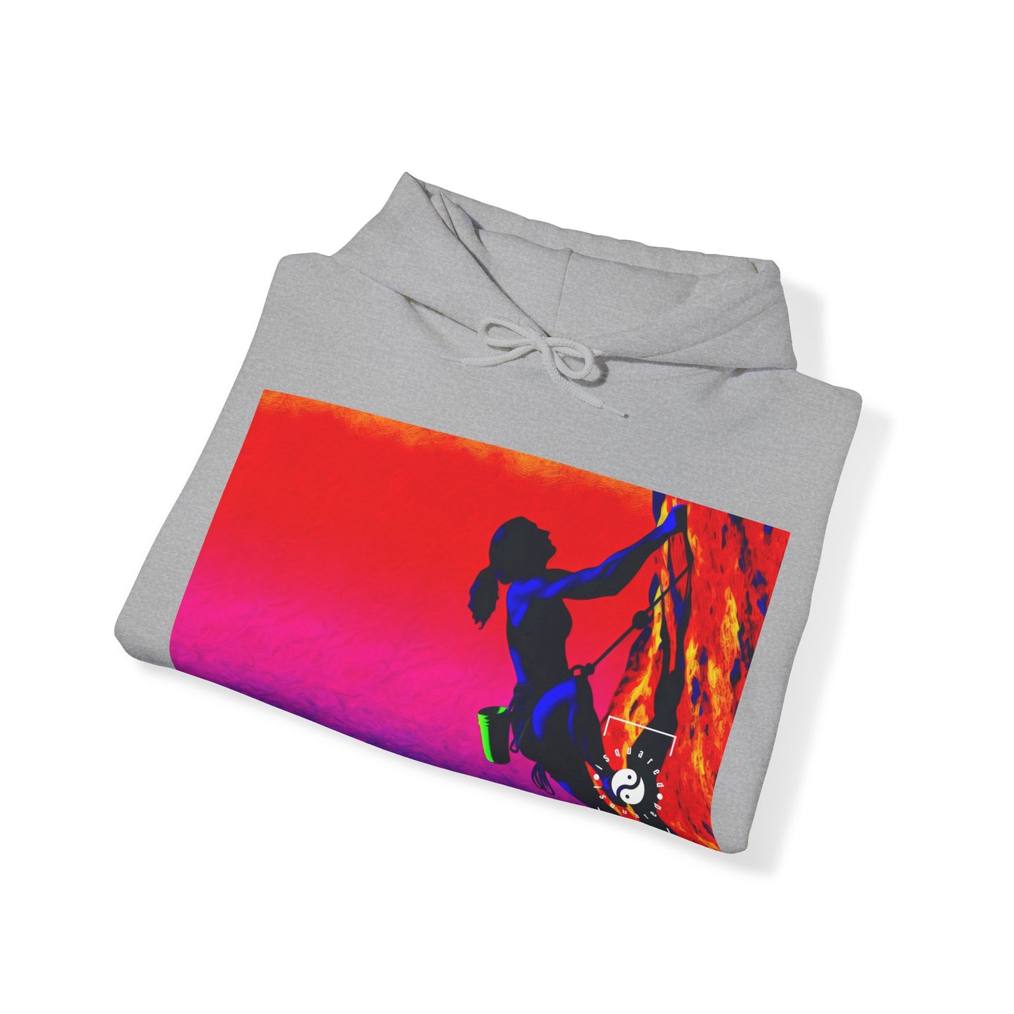 "Technicolour Ascent: The Digital Highline" - Hoodie