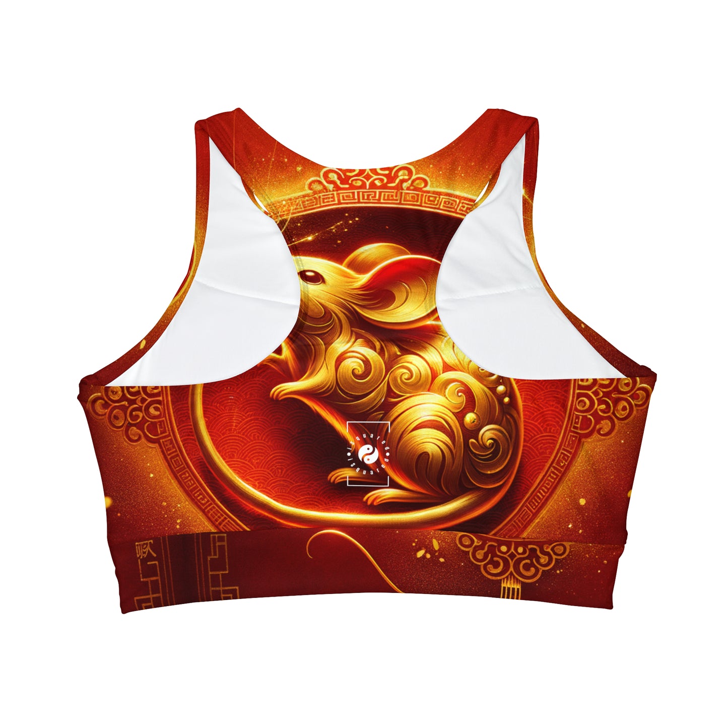 "Golden Emissary: A Lunar New Year's Tribute" - High Neck Crop Top