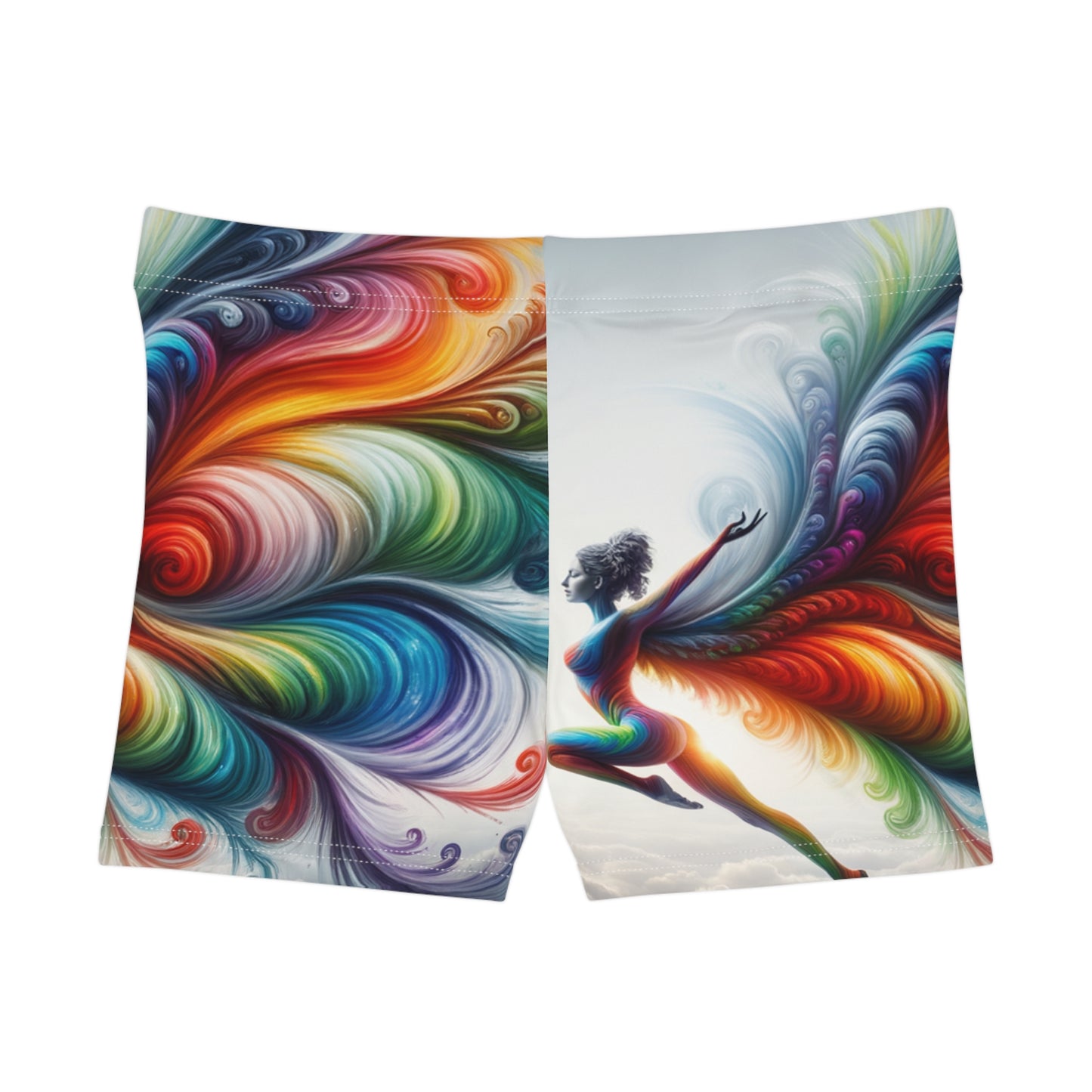 "Yogini's Rainbow Flight" - Mini Hot Yoga Short