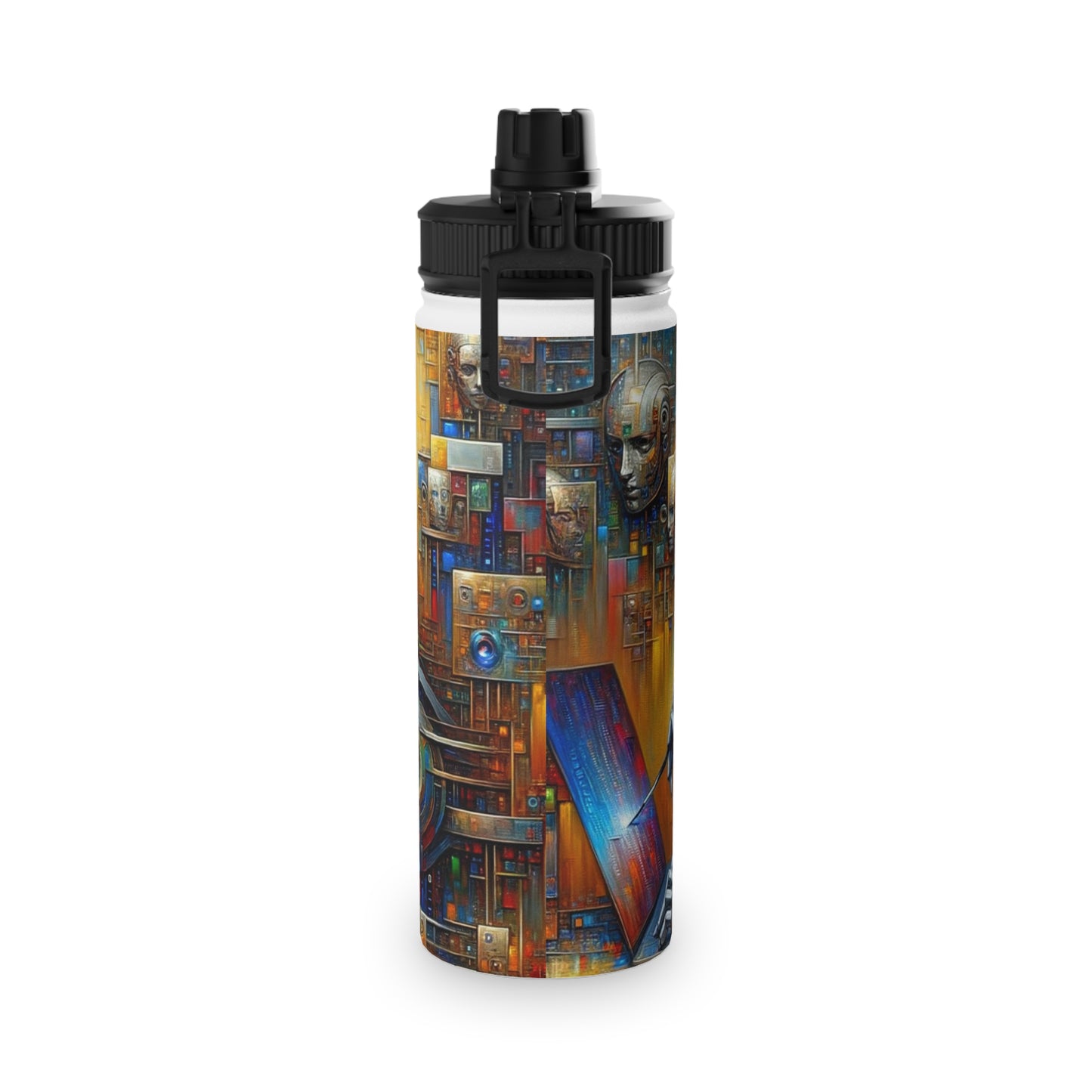 "TechnoGenesis: The Rise of AI" - Sports Water Bottle