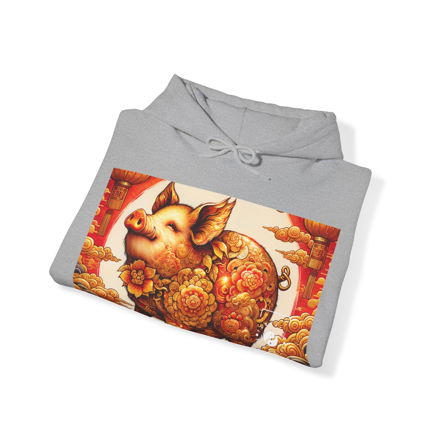 "Golden Prosperity: The Divine Boar Celebration" - Hoodie