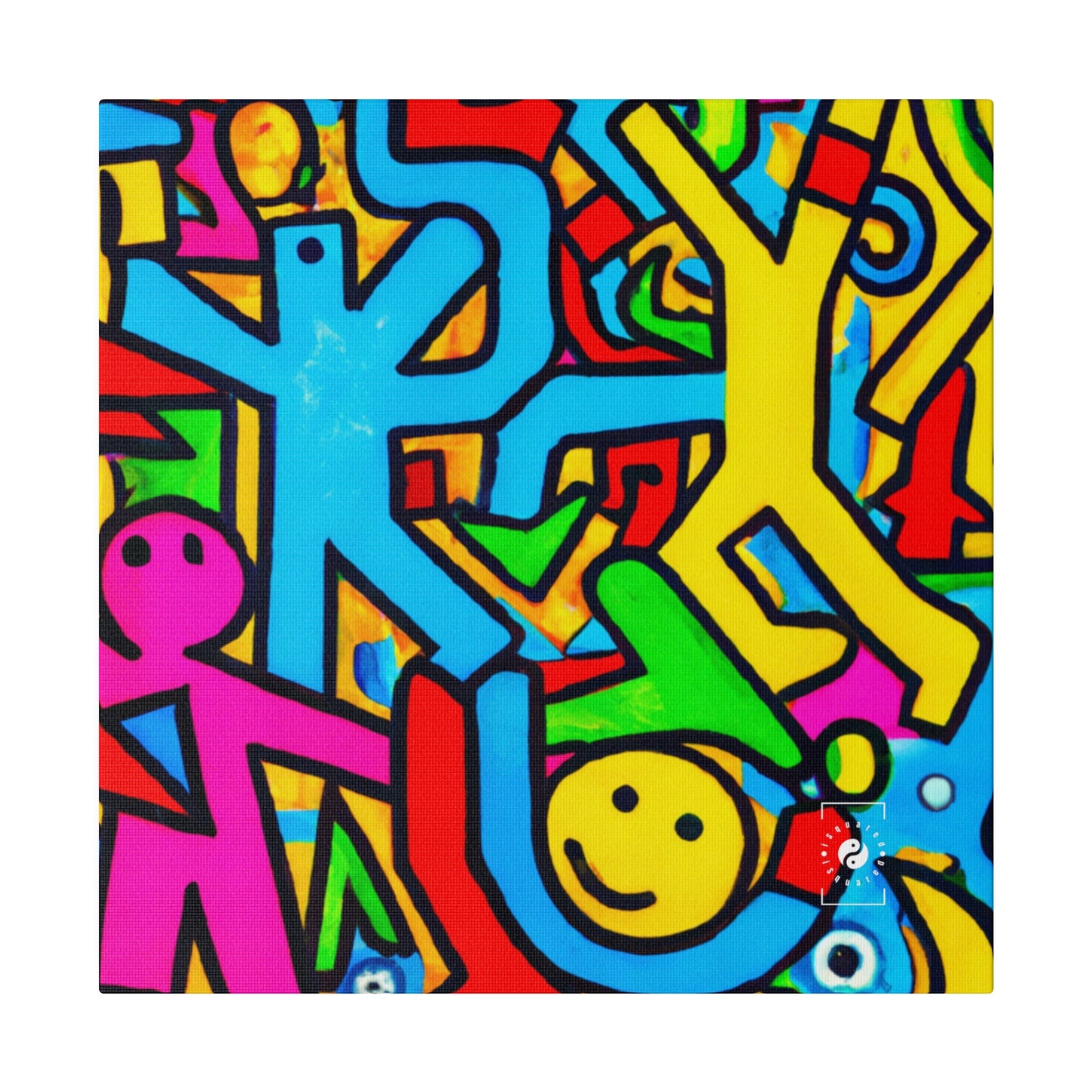 symbols of happiness - Art Print Canvas