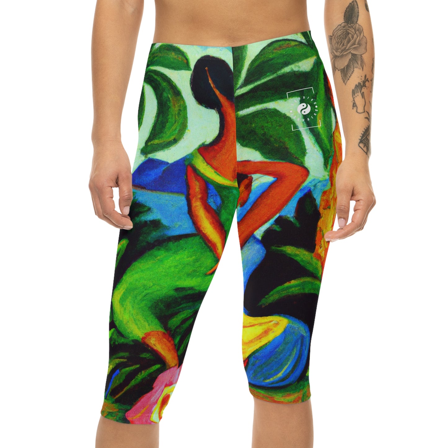 "Tropical Sutra Vivarium" - Capri Shorts