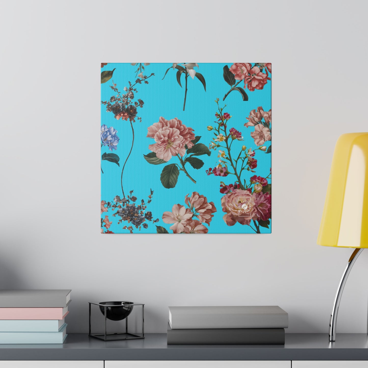 Botanicals on Azure - Art Print Canvas