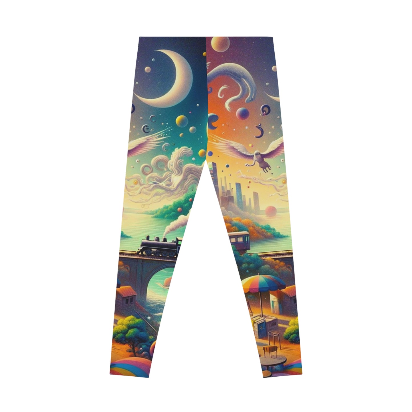 "Mirrors of Metaphor: A Murakami Odyssey" - Unisex Tights