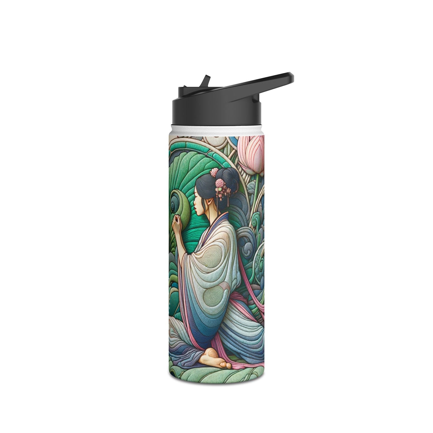 "Lotus Echo Serenity" - Water Bottle