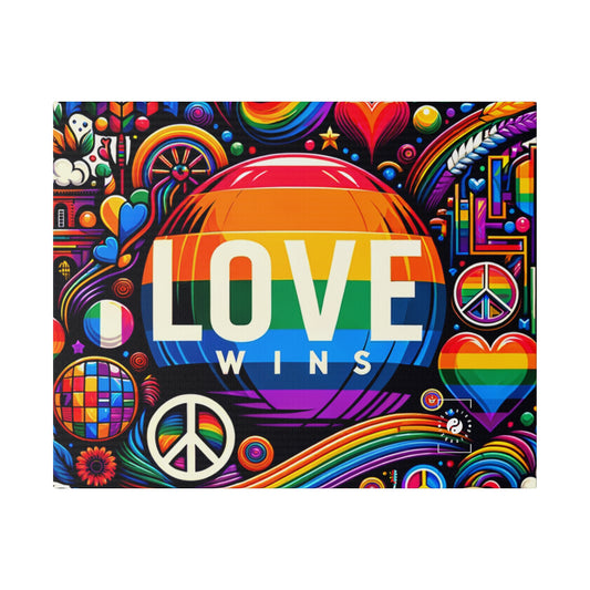 LOVE WINS - Art Print Canvas