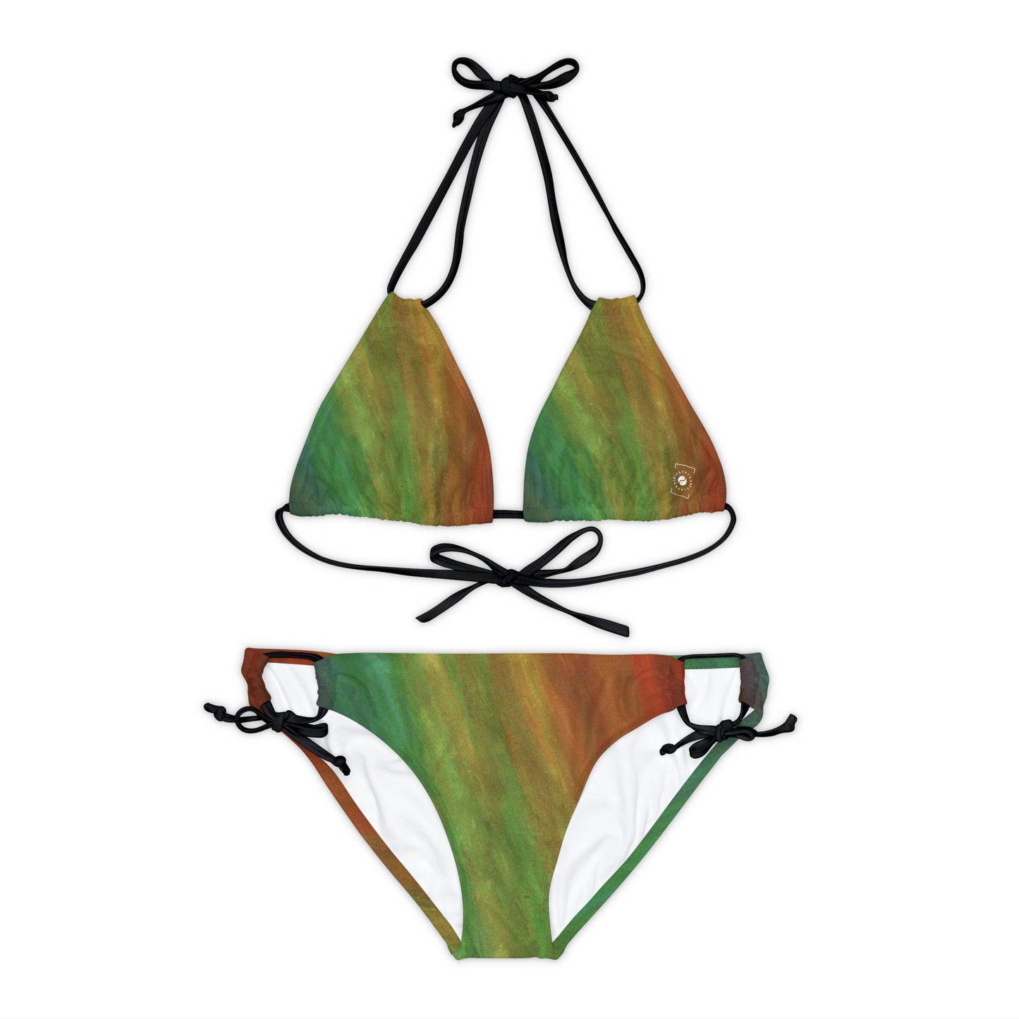 Subtle Rainbow Mood - Lace-up Bikini Set