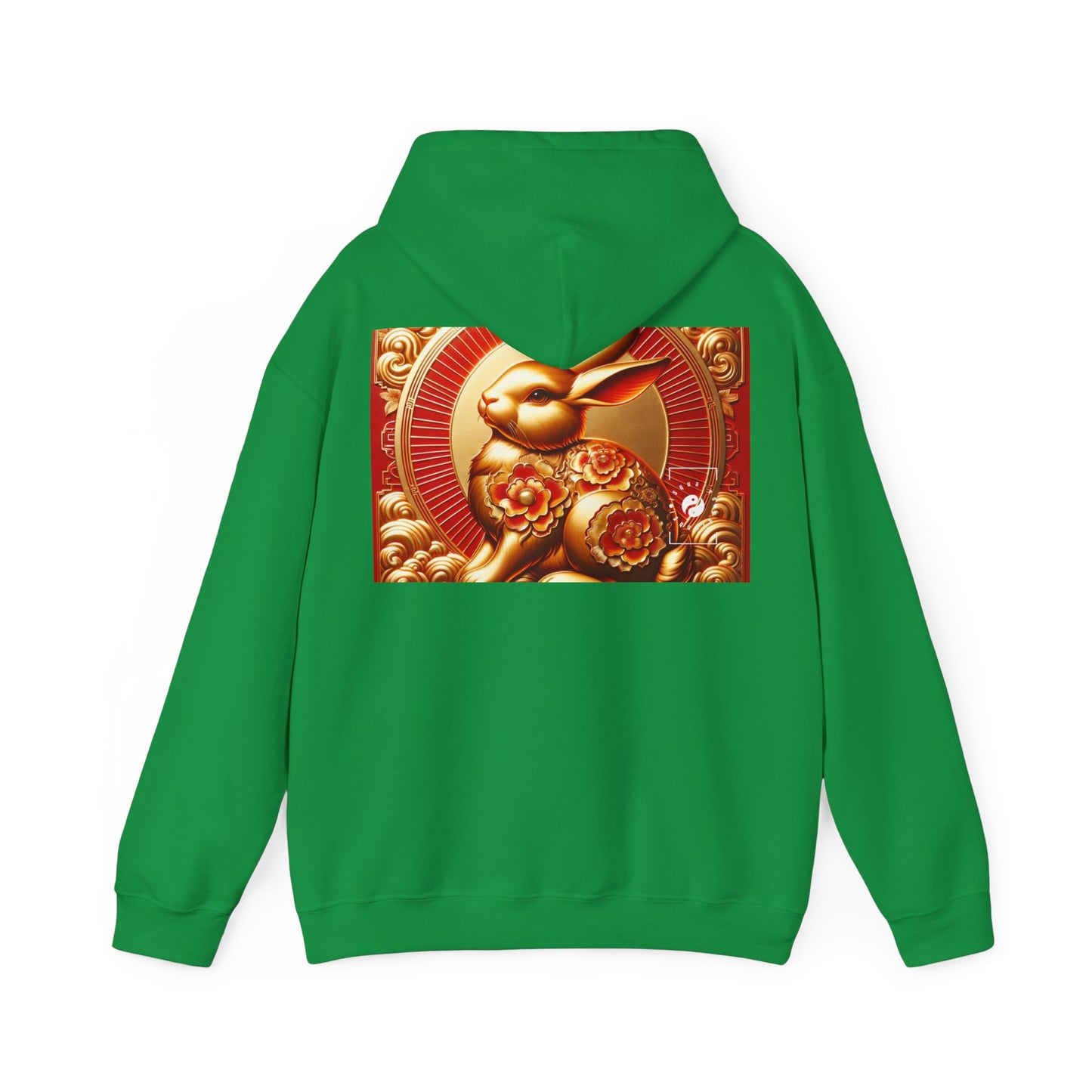 "Golden Blessings: Lunar Rabbit's Resplendence" - Hoodie