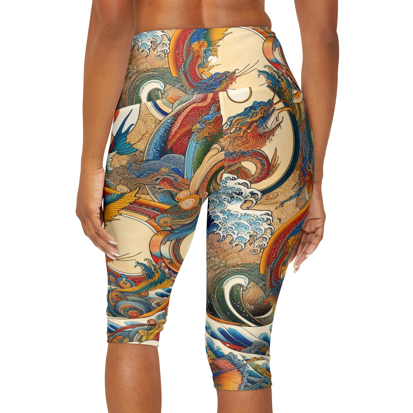 Ezio Verrocchio - High Waisted Capri Leggings