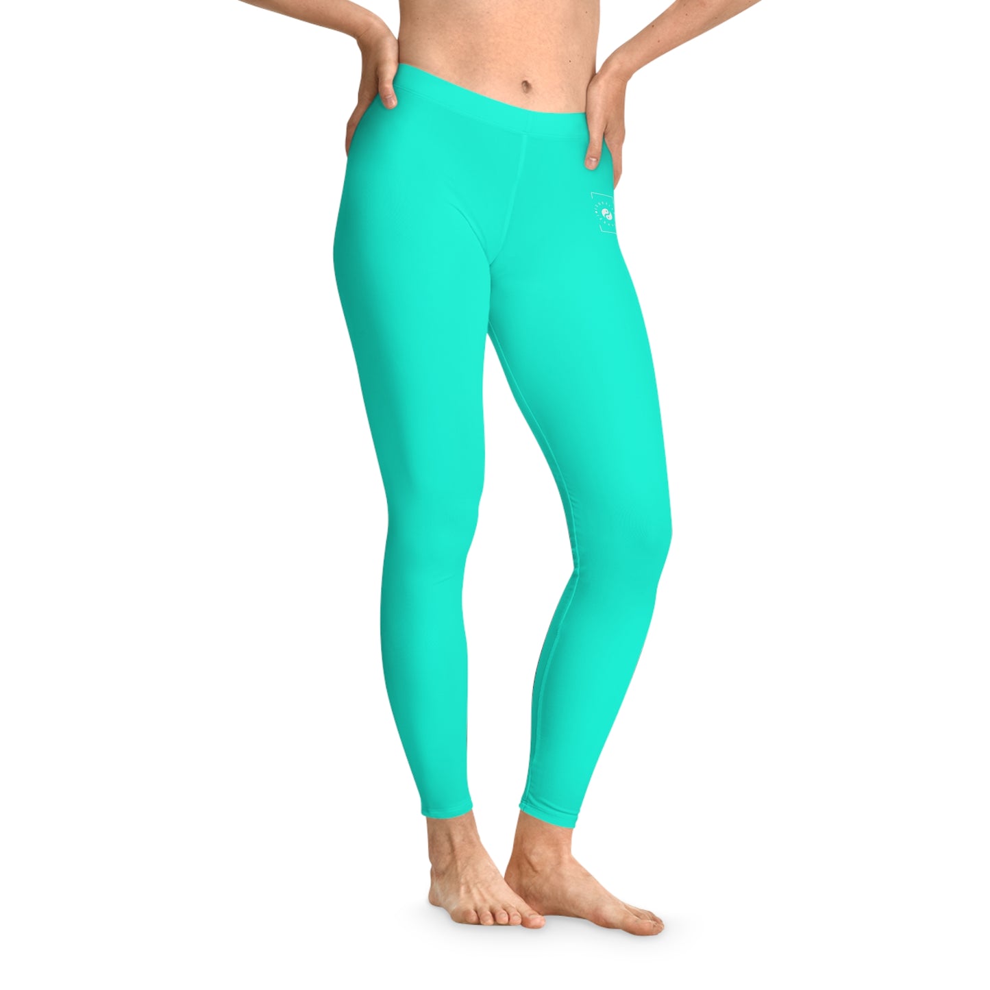 Neon Teal #11ffe3 - Unisex Tights