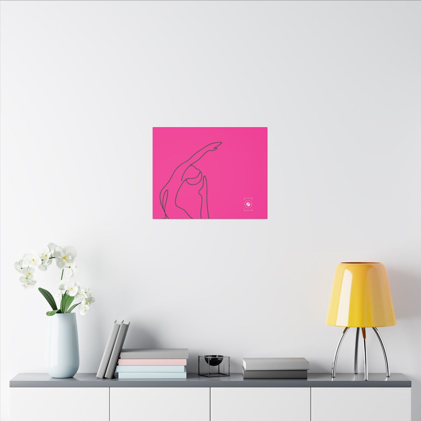 Line Art Pigeon Pose - Art Print Canvas