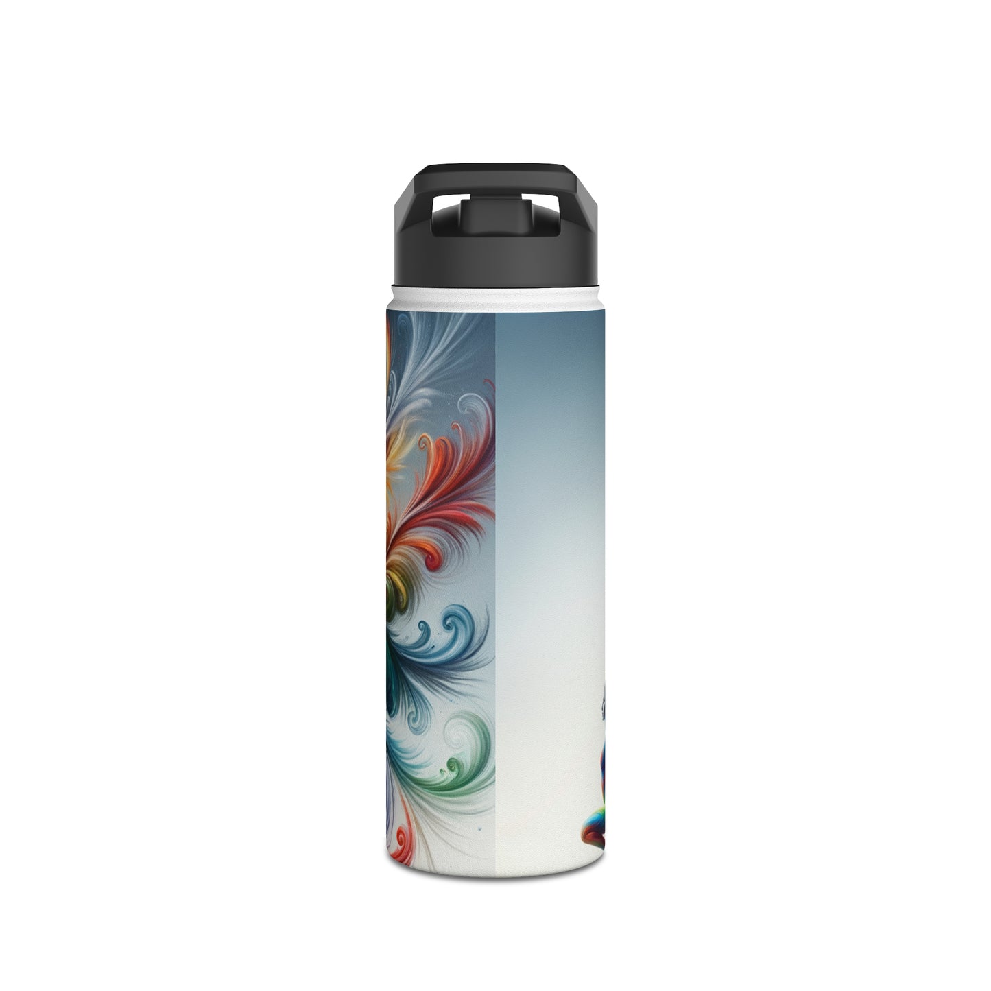 "Yogini's Rainbow Flight" - Water Bottle