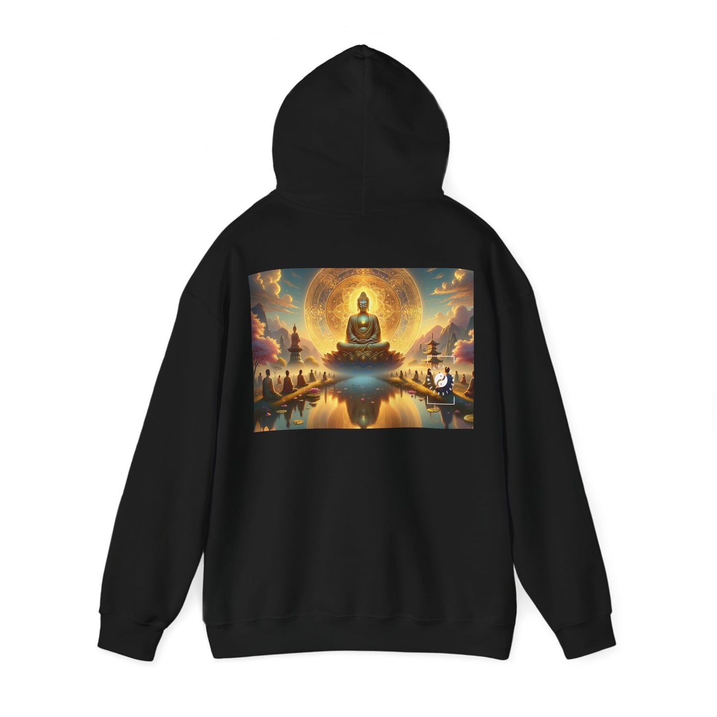 "Serenity in Transience: Illuminations of the Heart Sutra" - Hoodie