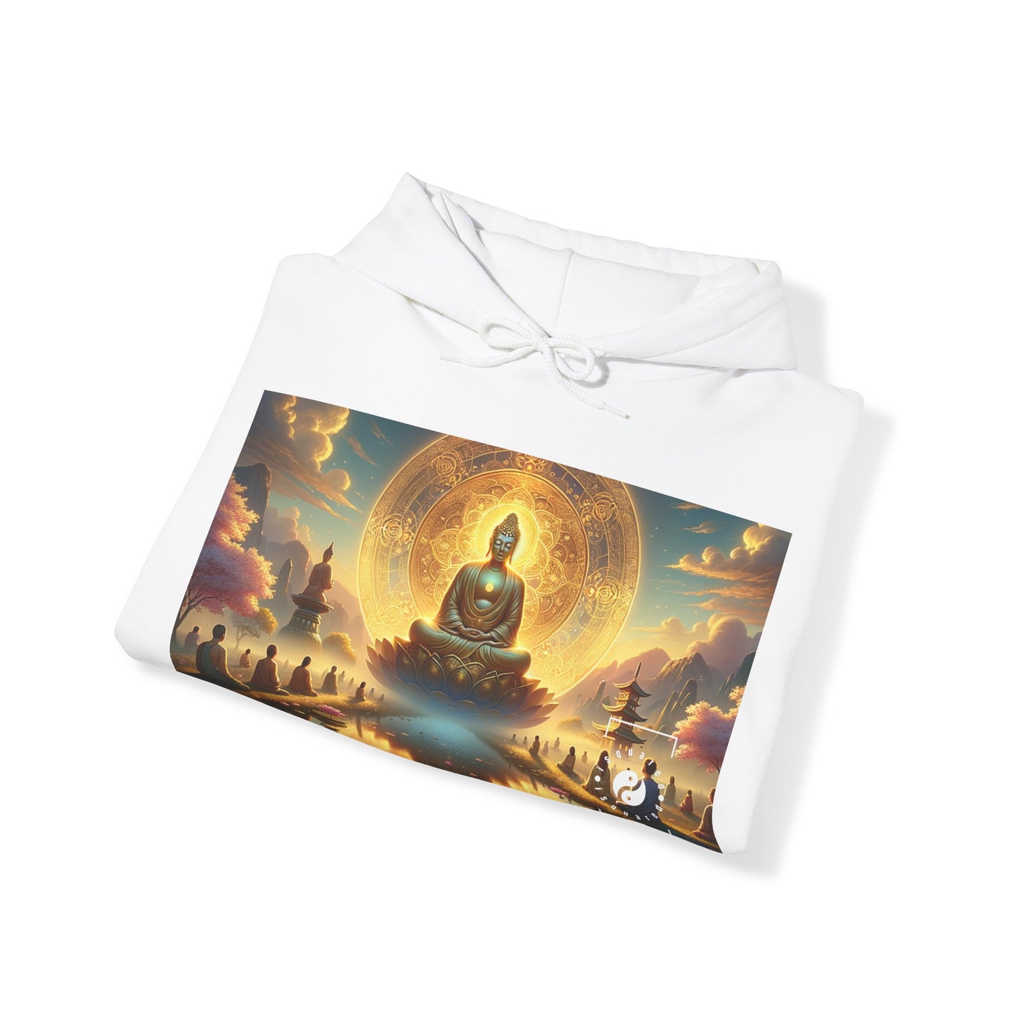 "Serenity in Transience: Illuminations of the Heart Sutra" - Hoodie