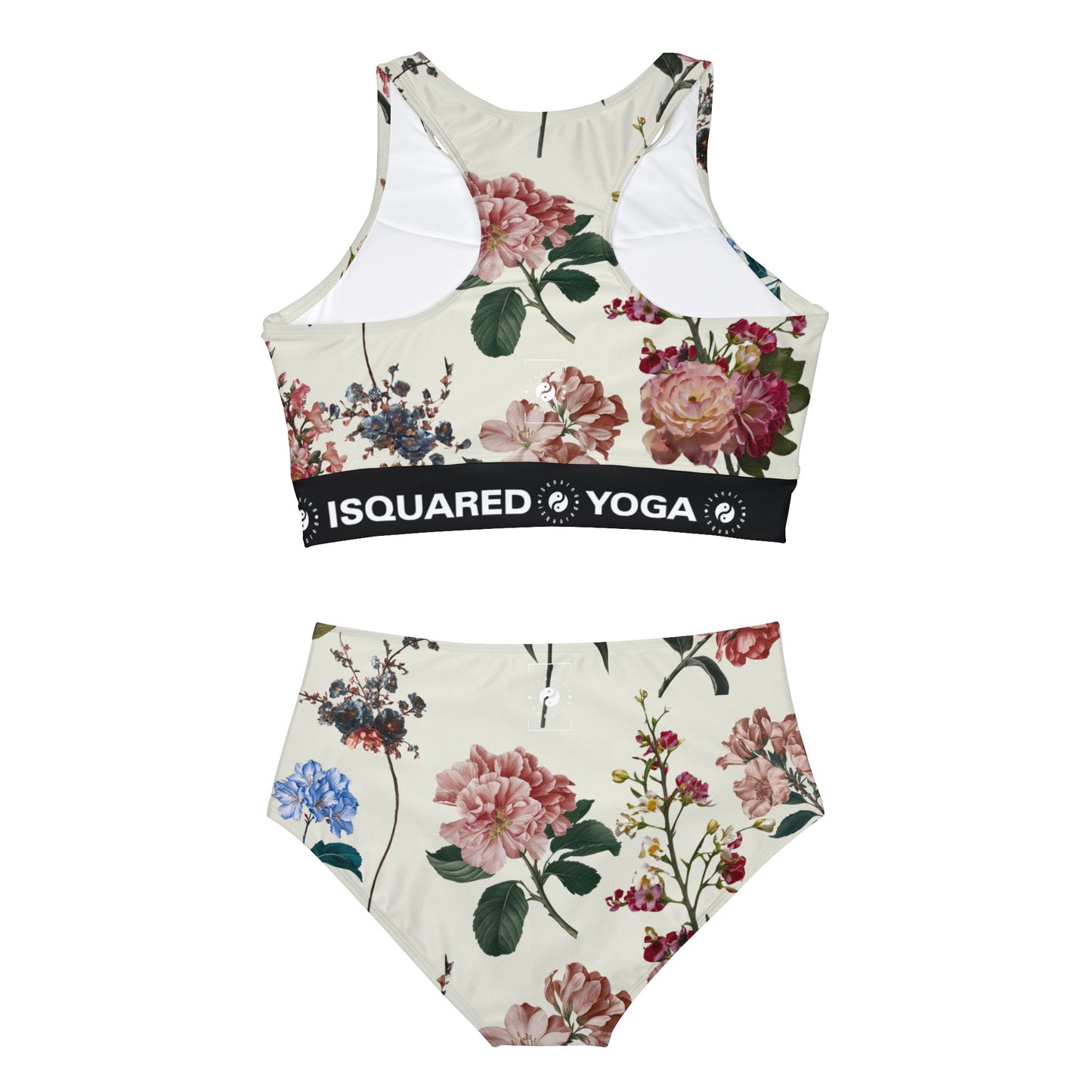 Botaniques sur Beige - Ensemble de bikini Hot Yoga