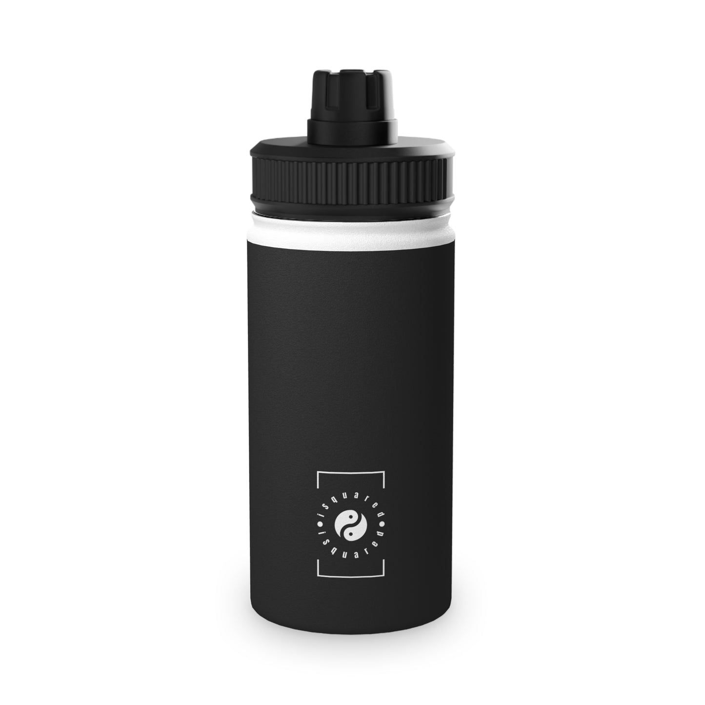 Pure Black - Sports Water Bottle