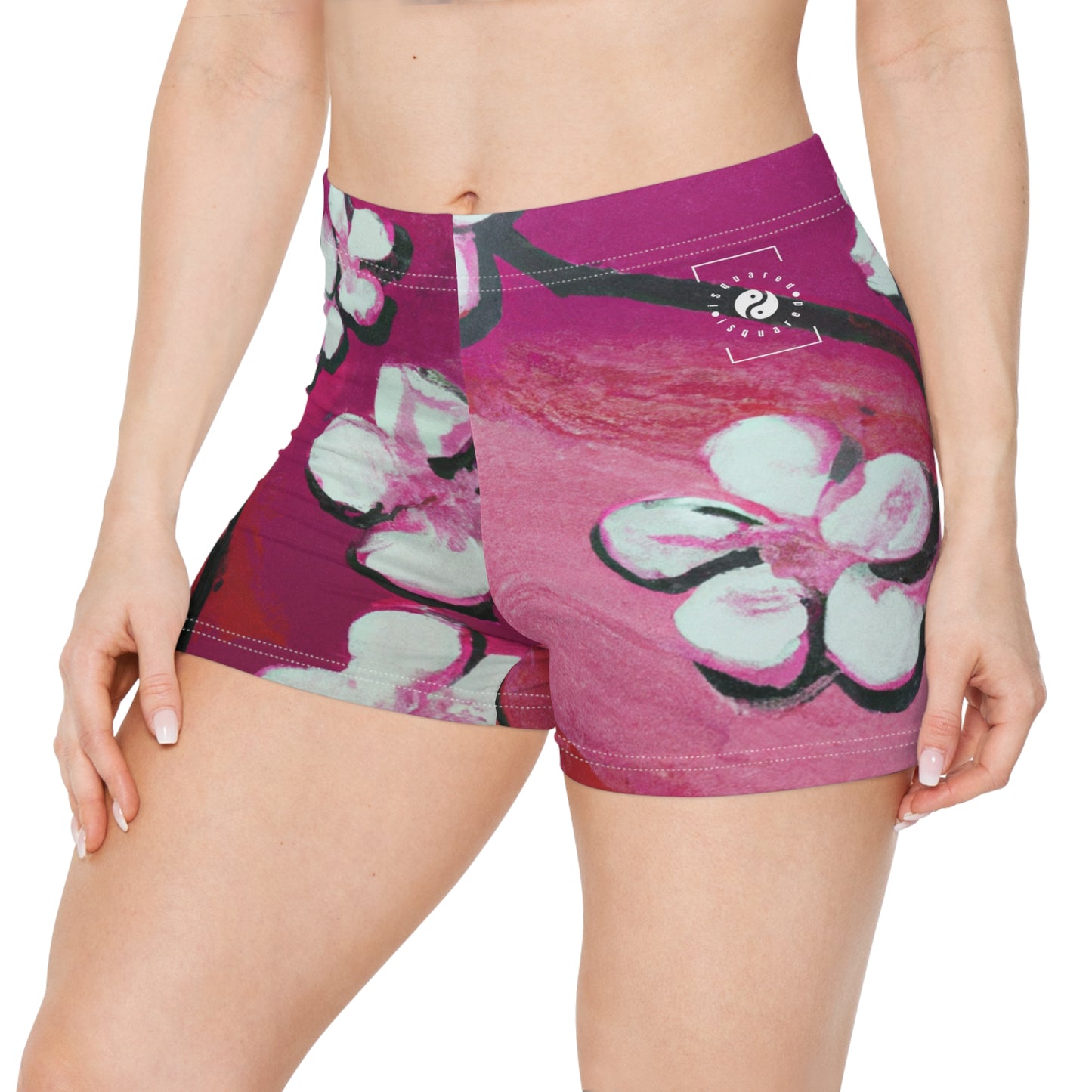 Fleur éphémère - Mini short de yoga chaud