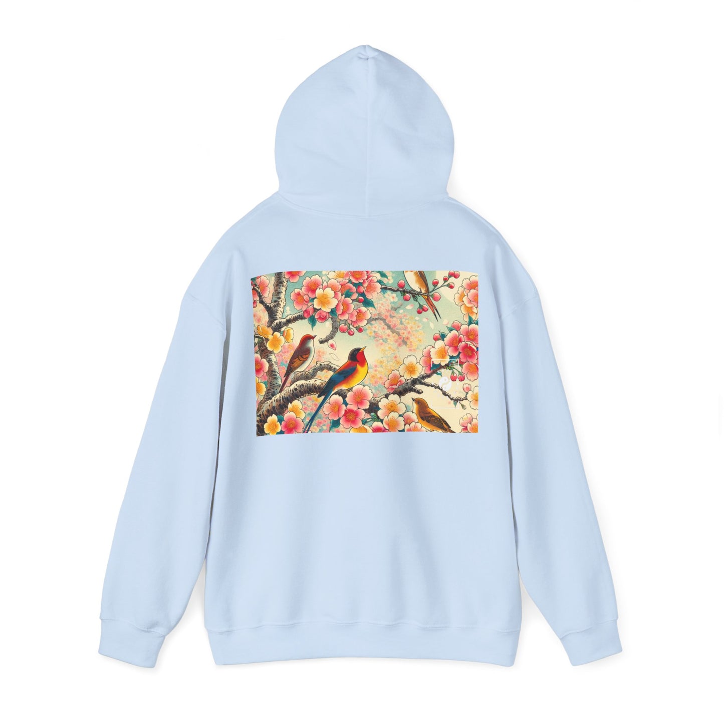 "Verdant Whispers: Sakura Chirping" - Hoodie