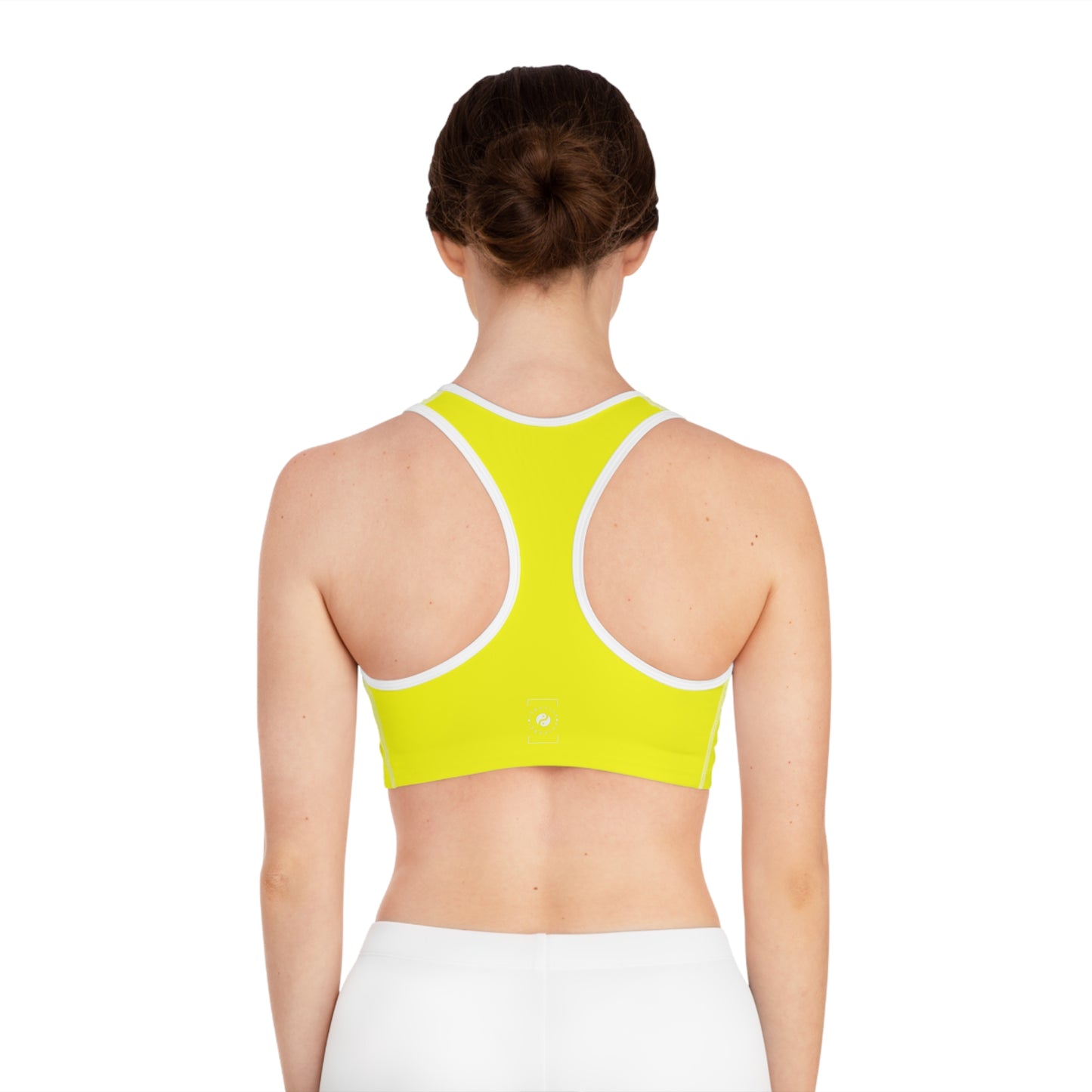 Neon Yellow FFFF00 - High Performance Sports Bra