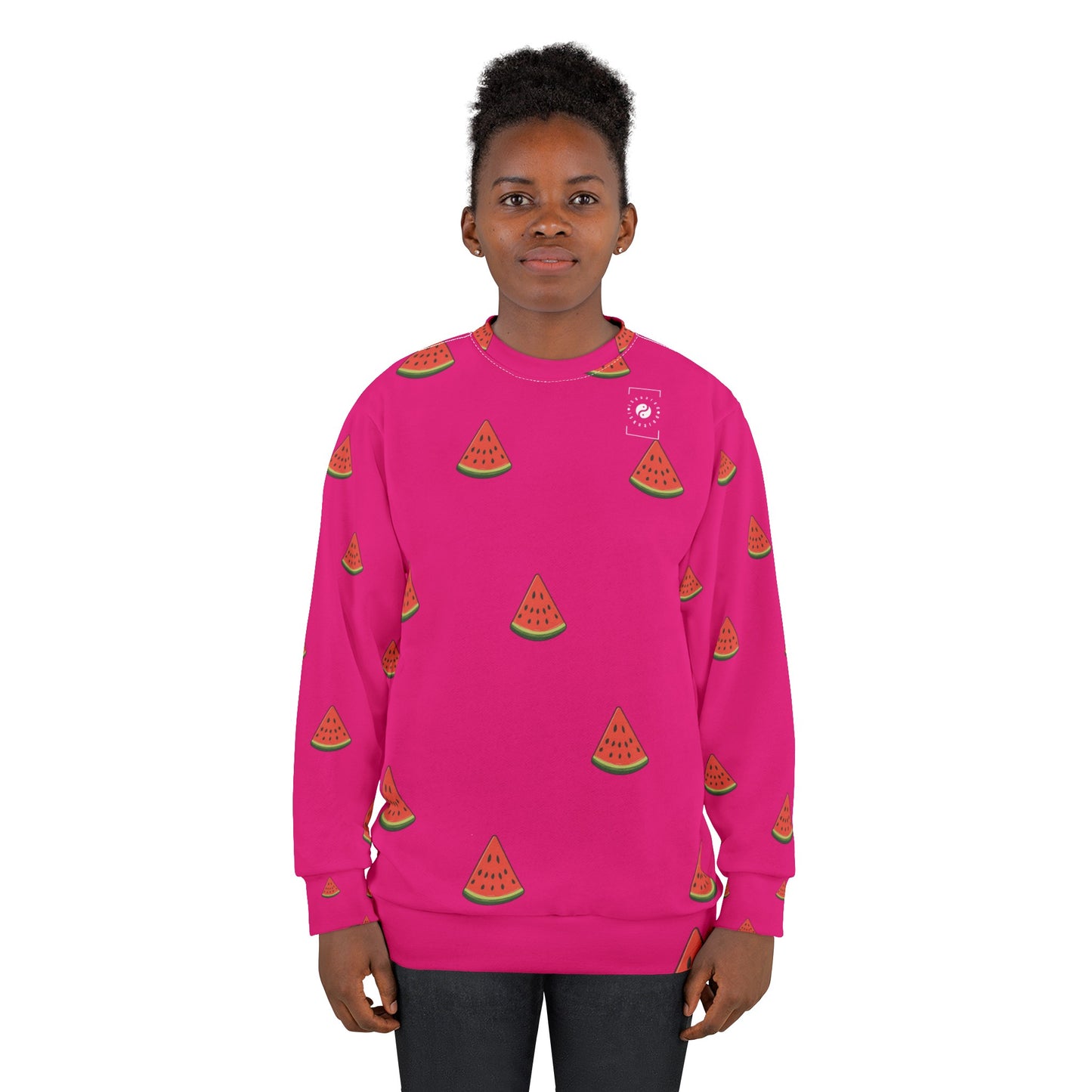 #DF0086 Pink + Watermelon - Unisex Sweatshirt