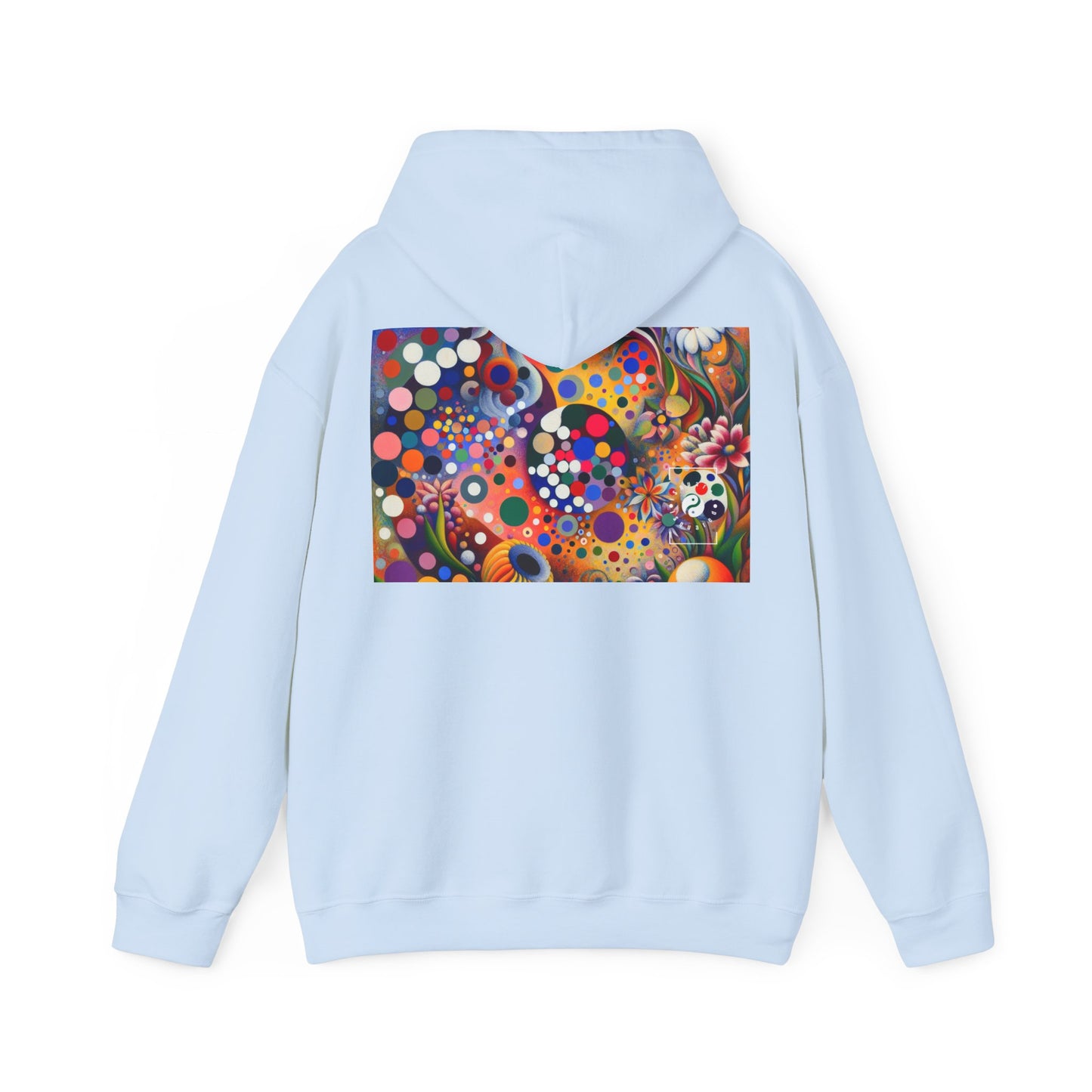 "Polka Petals in Yogic Surrealism: An Artistic Salute to Kusama and Kahlo" - Hoodie