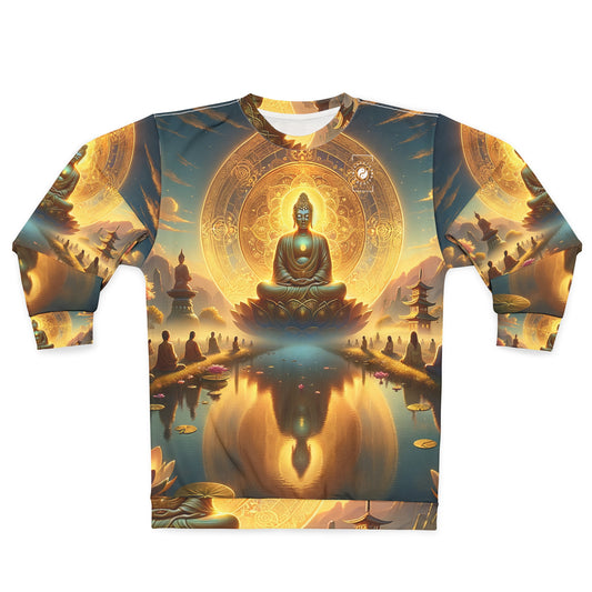 "Serenity in Transience: Illuminations of the Heart Sutra" - Unisex Sweatshirt