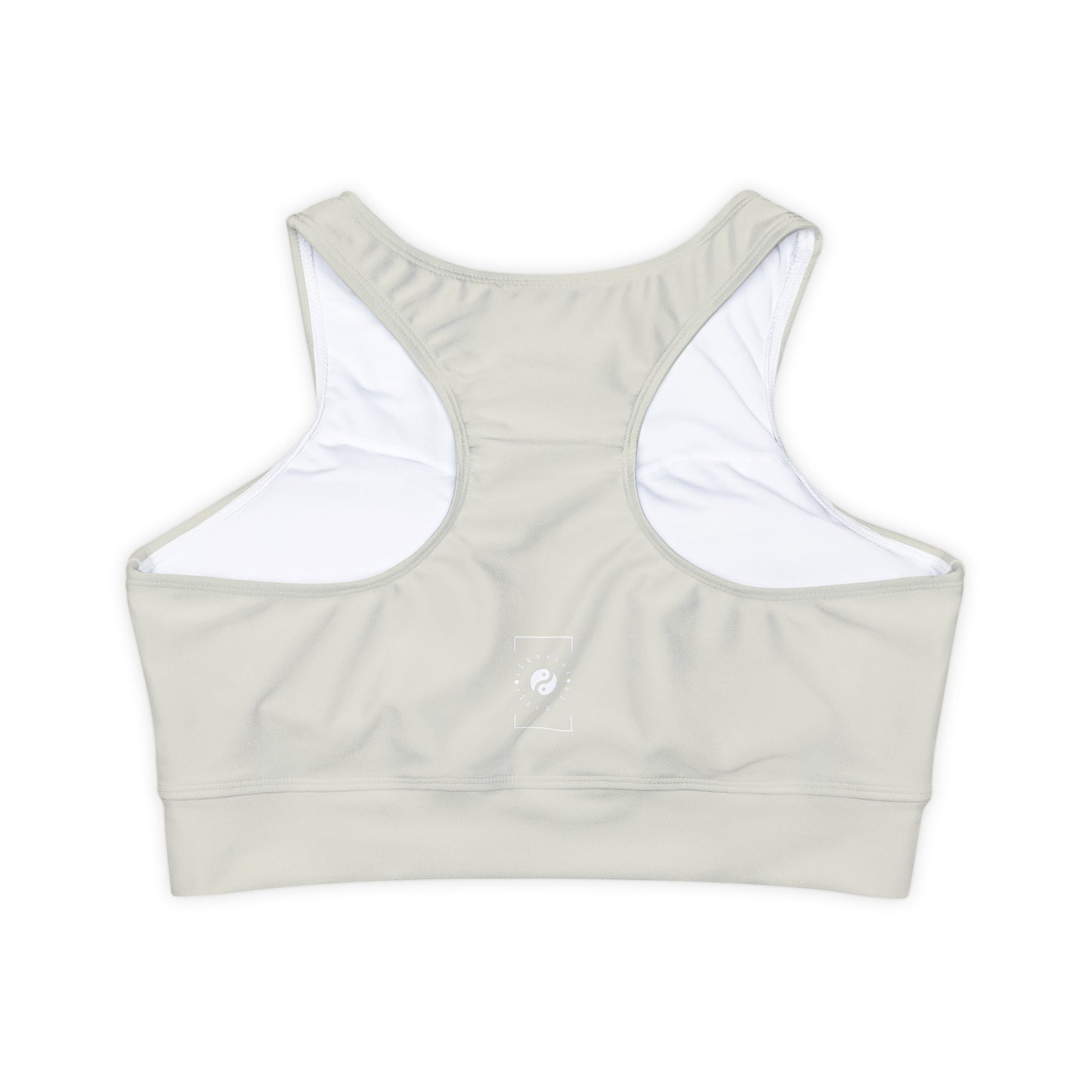 #E9E7DA Ivory - Lined & Padded Sports Bra