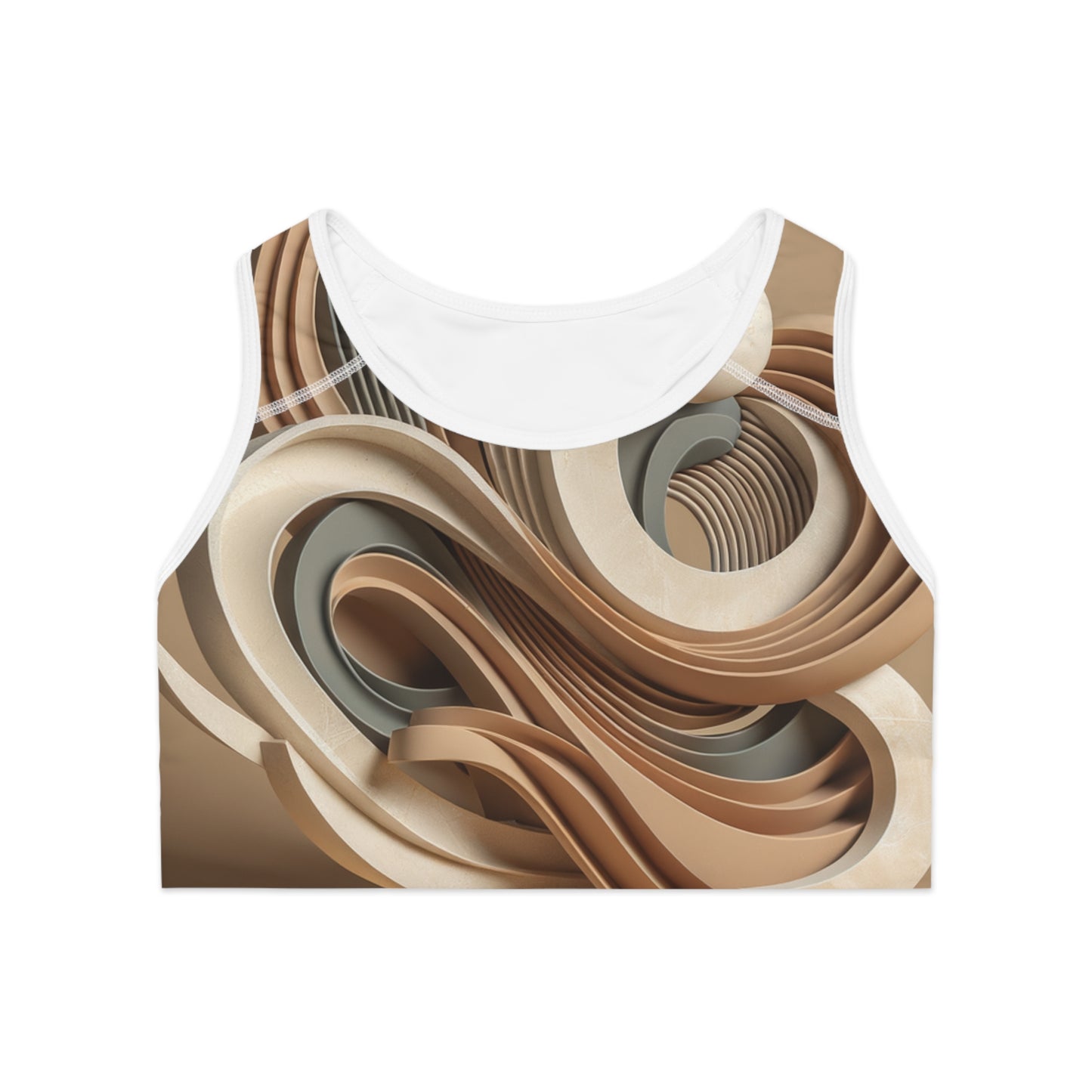 "Hepworth Hues: An Earth Tone Symphony" - High Performance Sports Bra