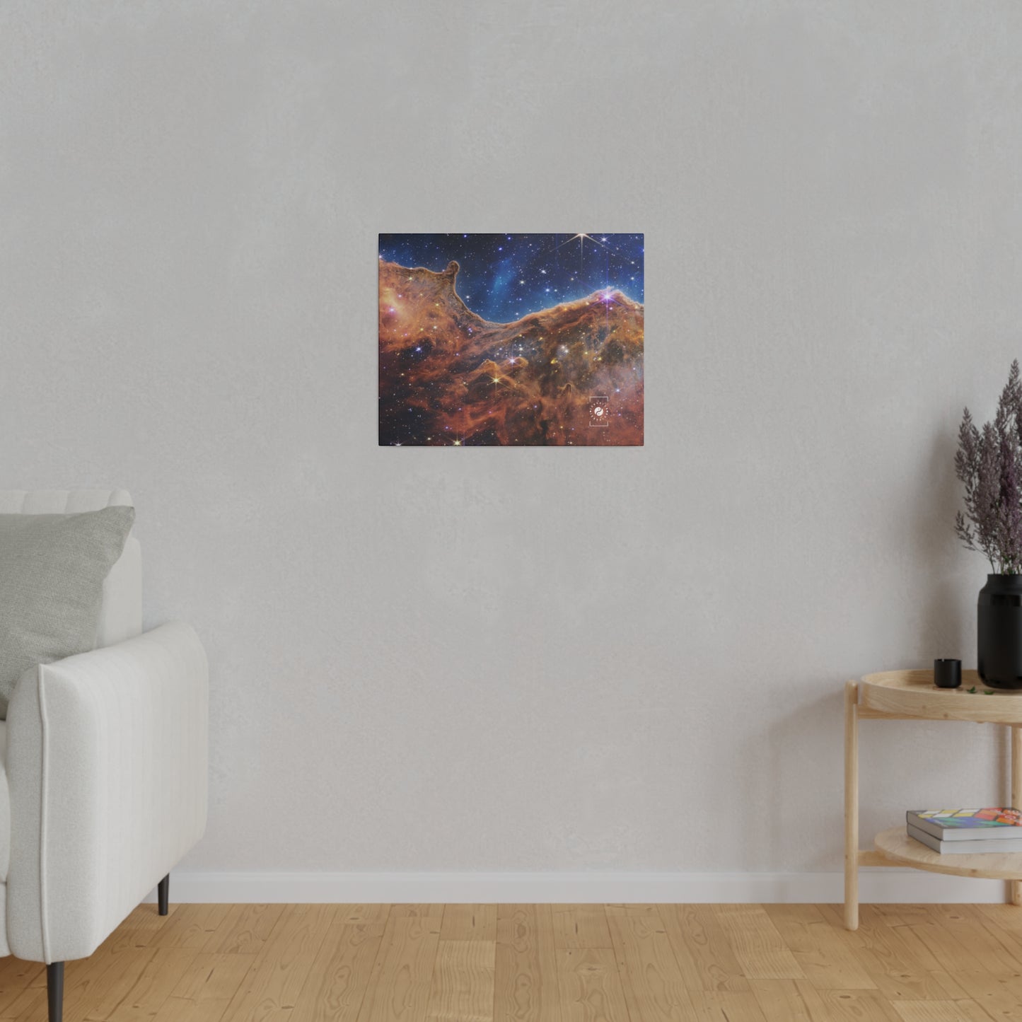 “Cosmic Cliffs” in the Carina Nebula (NIRCam Image) - JWST Collection - Art Print Canvas