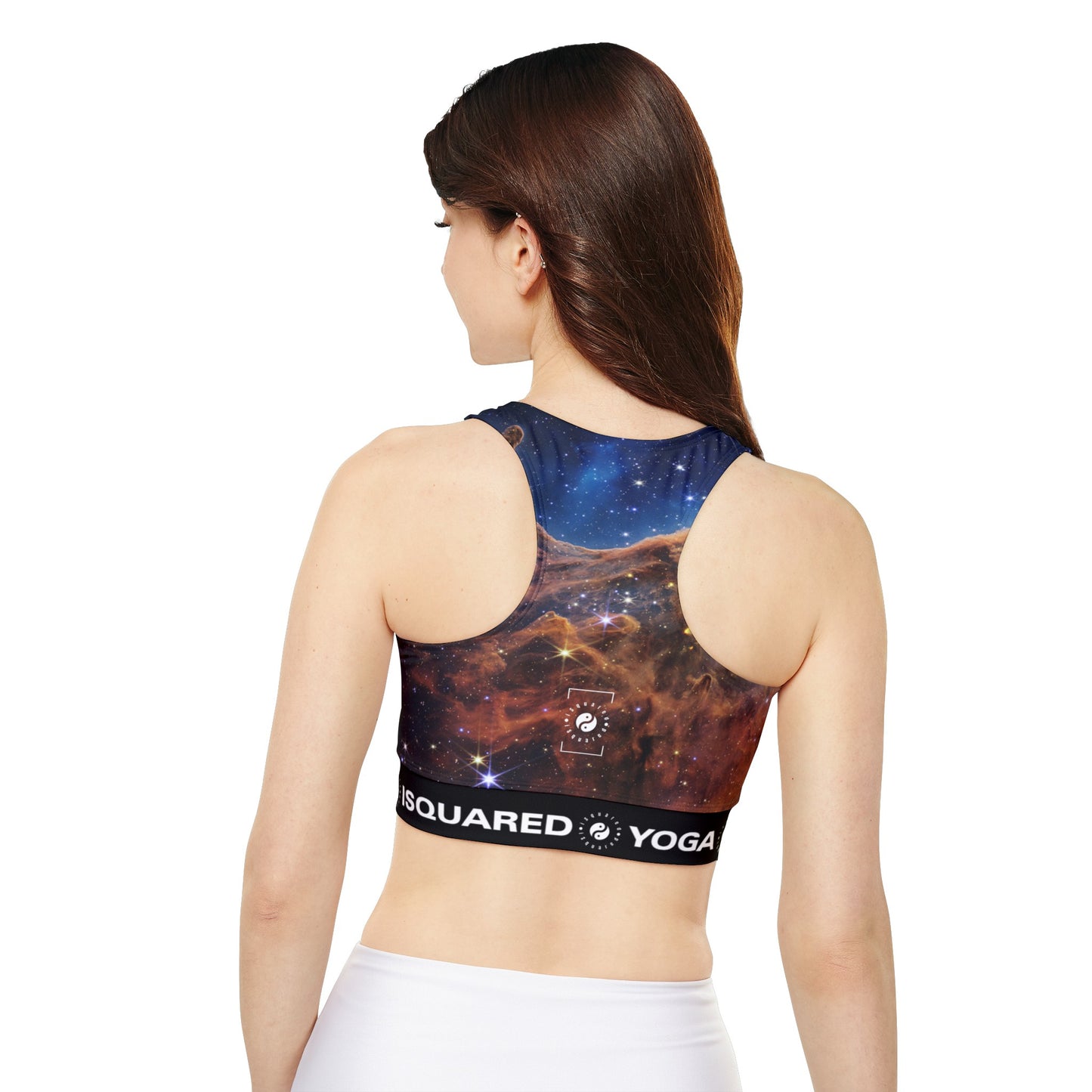 “Cosmic Cliffs” in the Carina Nebula (NIRCam Image) - JWST Collection - Lined & Padded Sports Bra