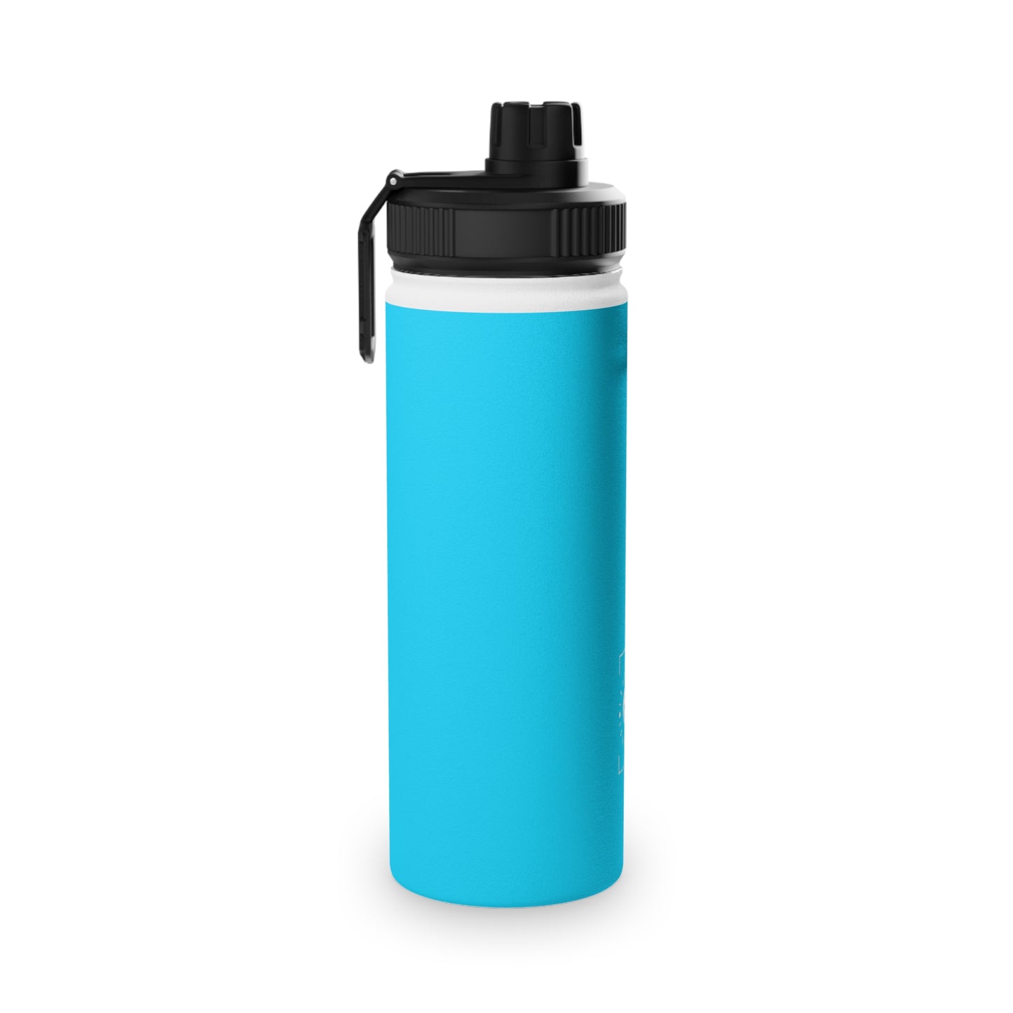 #04D9FF  Neon Blue - Sports Water Bottle