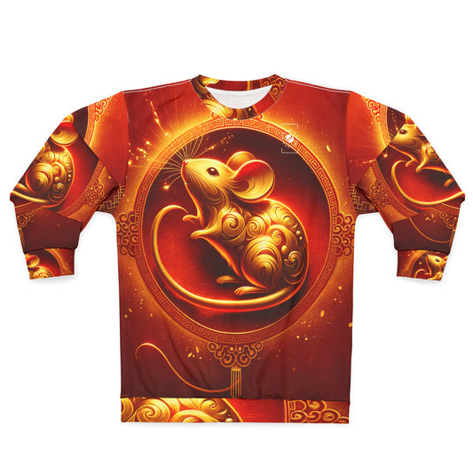 "Golden Emissary: A Lunar New Year's Tribute" - Unisex Sweatshirt