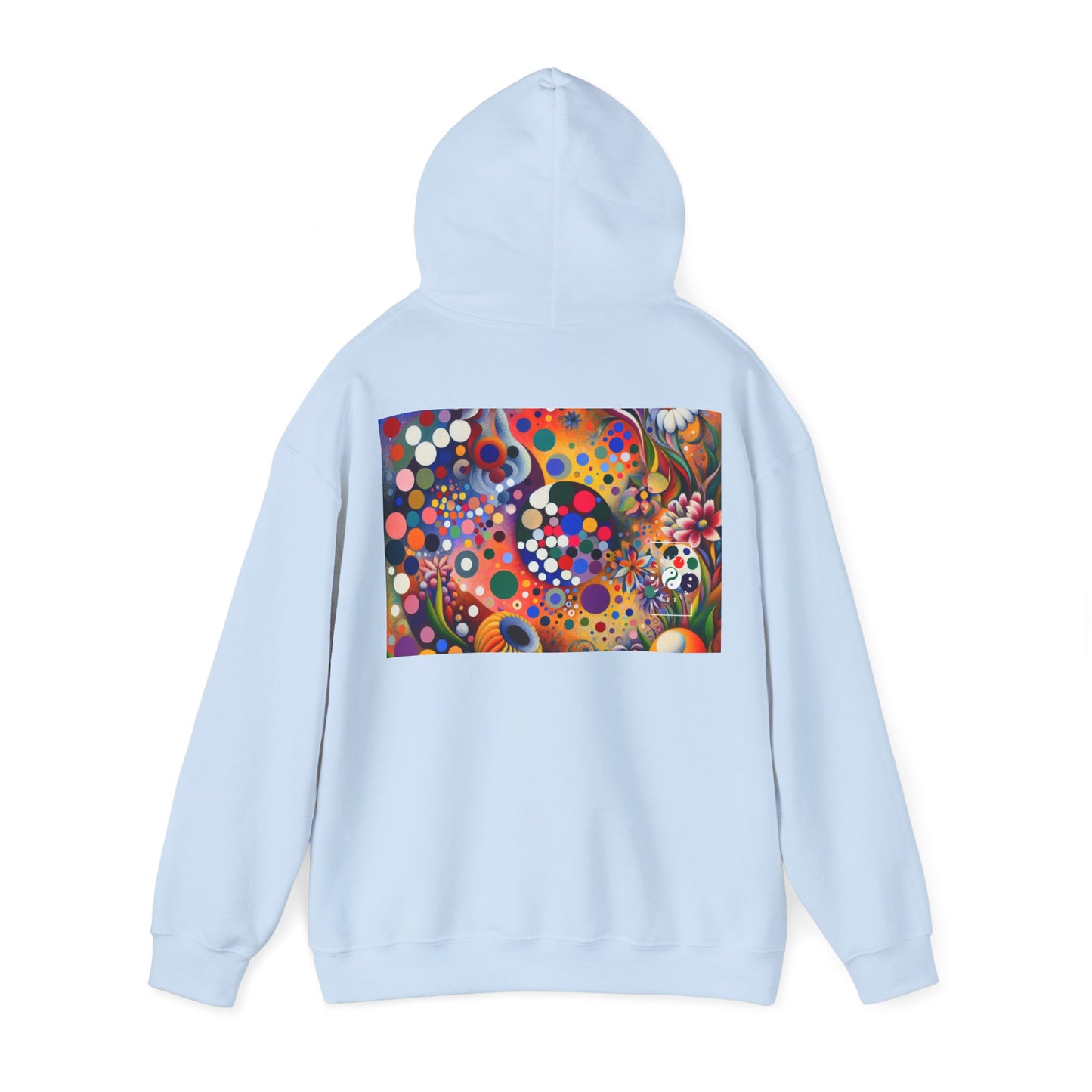 "Polka Petals in Yogic Surrealism: An Artistic Salute to Kusama and Kahlo" - Hoodie