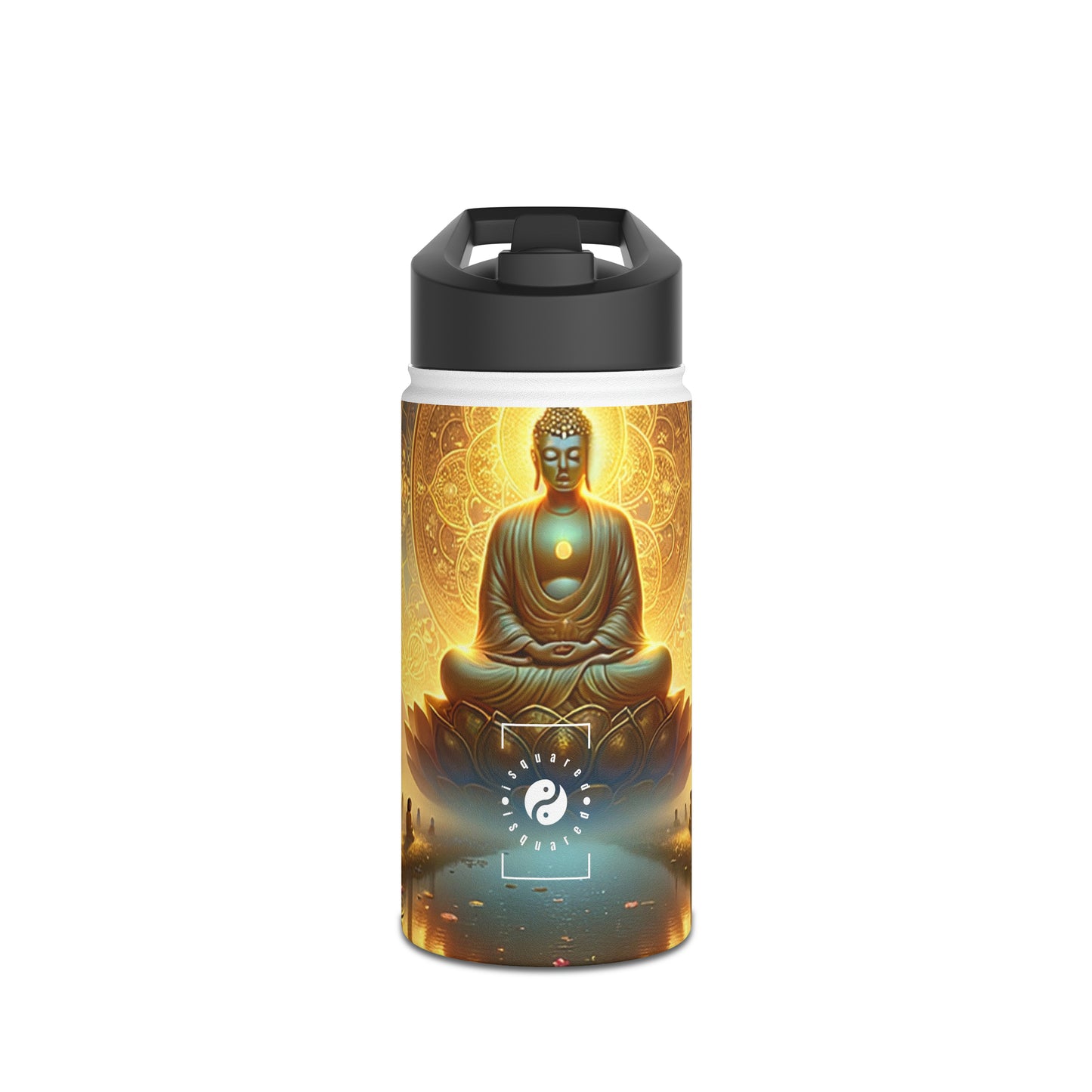 "Serenity in Transience: Illuminations of the Heart Sutra" - Water Bottle