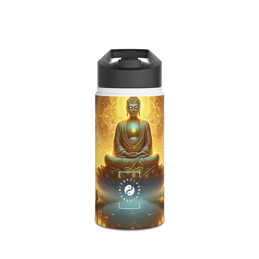 "Serenity in Transience: Illuminations of the Heart Sutra" - Water Bottle