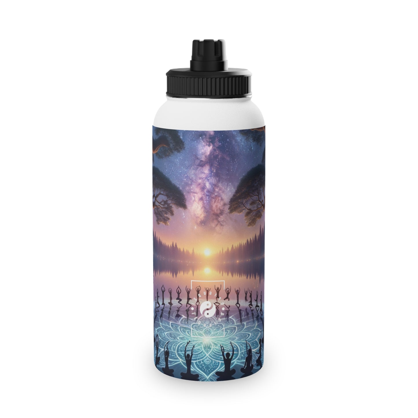 "Celestial Serenity: Mandala's Reflection" - Sports Water Bottle