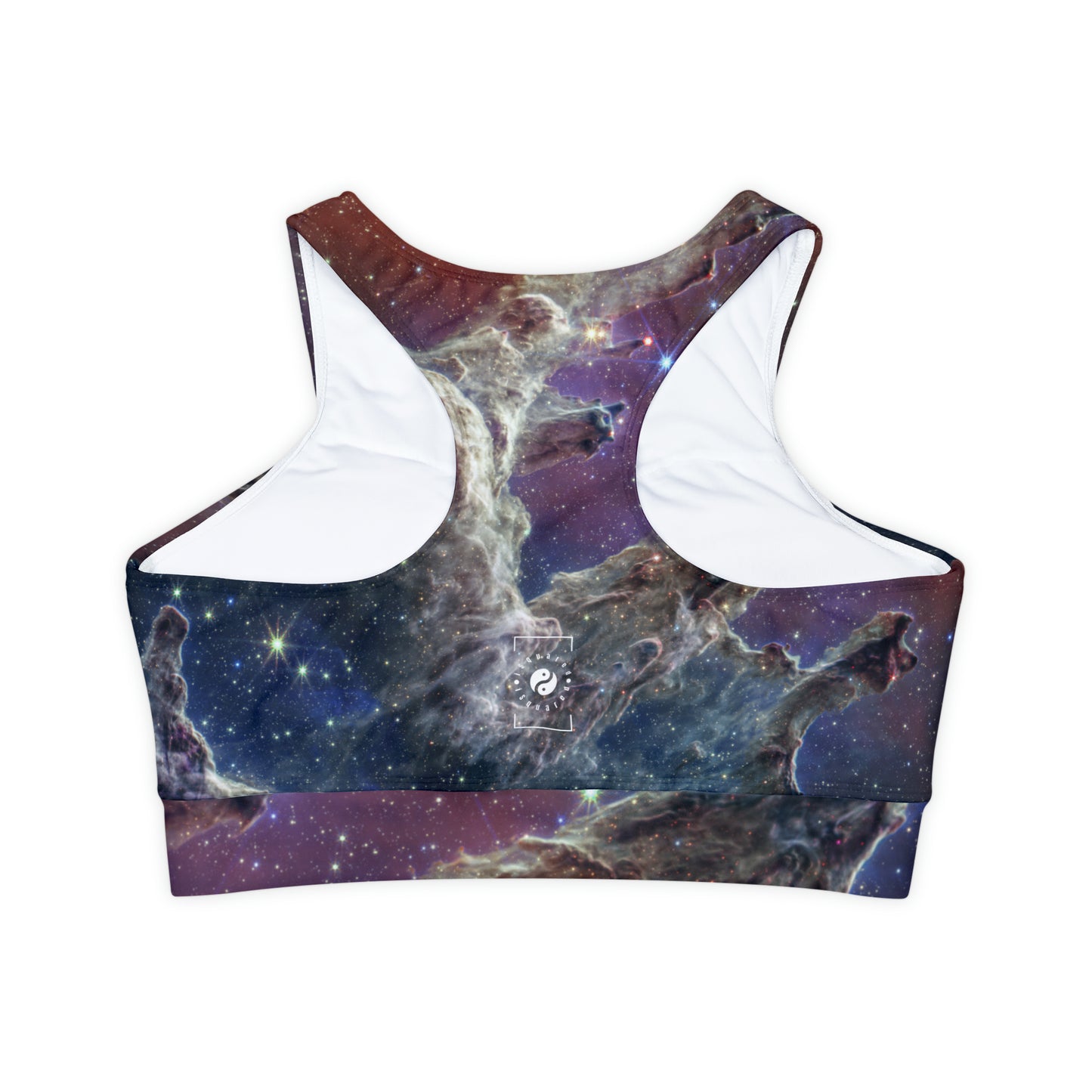 Pillars of Creation (NIRCam and MIRI Composite Image) - JWST Collection - Lined & Padded Sports Bra