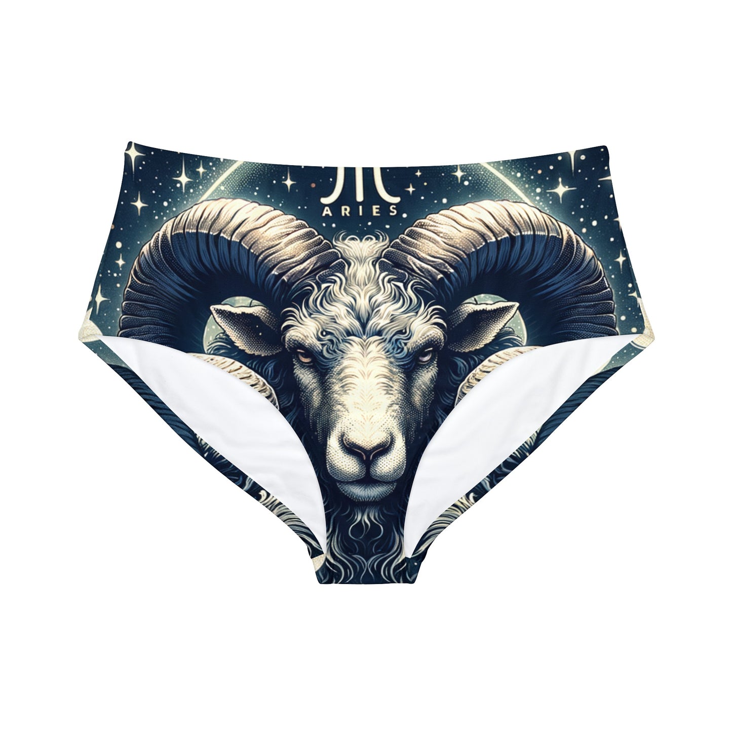 "Celestial Ram Ascendant" - High Waisted Bikini Bottom