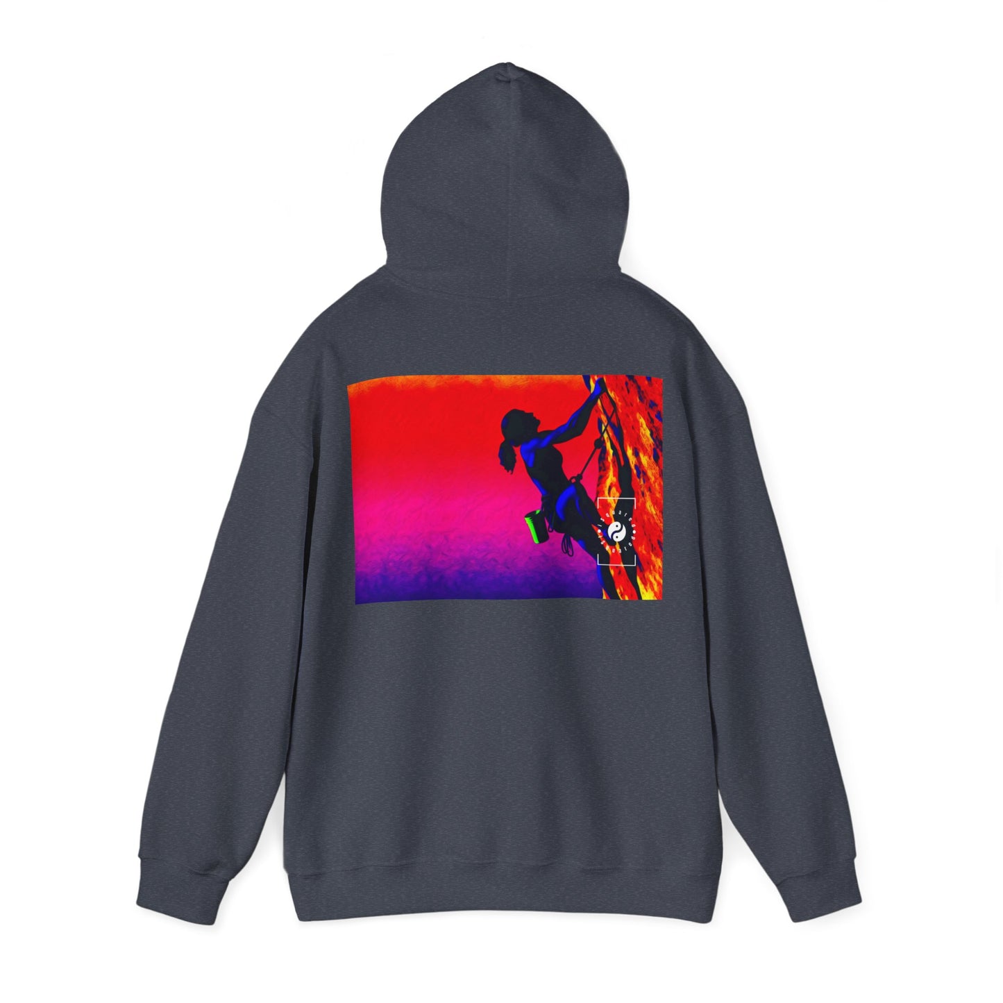 "Technicolor Ascent: The Digital Highline" - Sweat à capuche