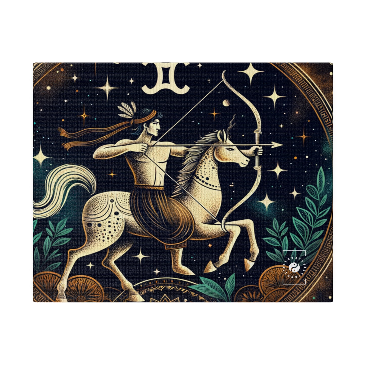 Sagittarius Emblem - Art Print Canvas