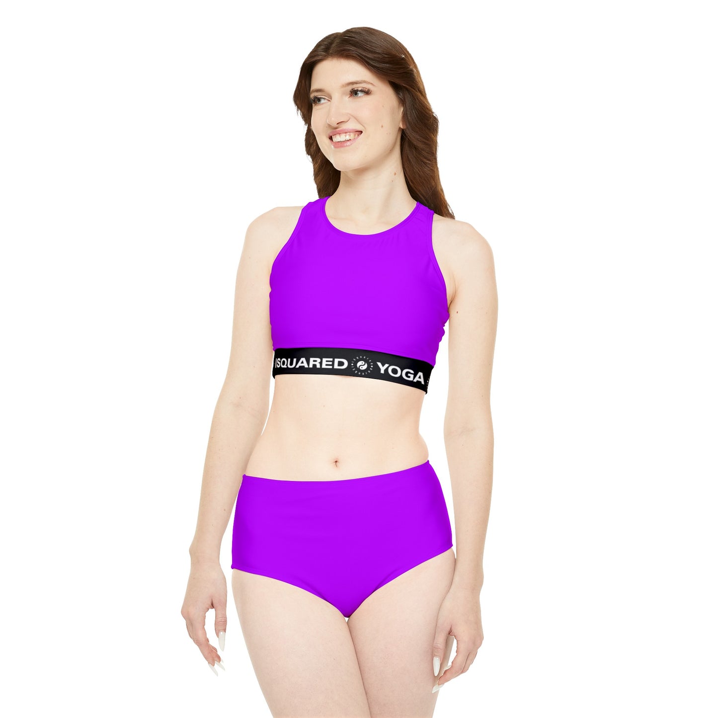 #BF00FF Electric Purple - Hot Yoga Bikini Set