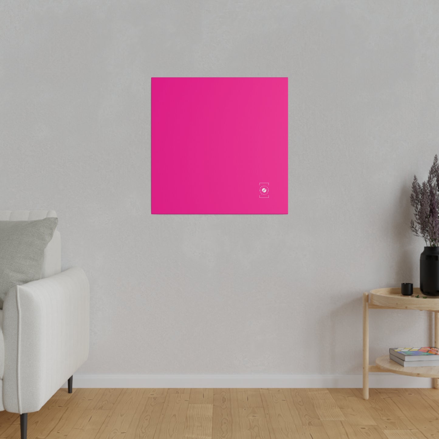 #FF0099 Sharp Pink - Art Print Canvas