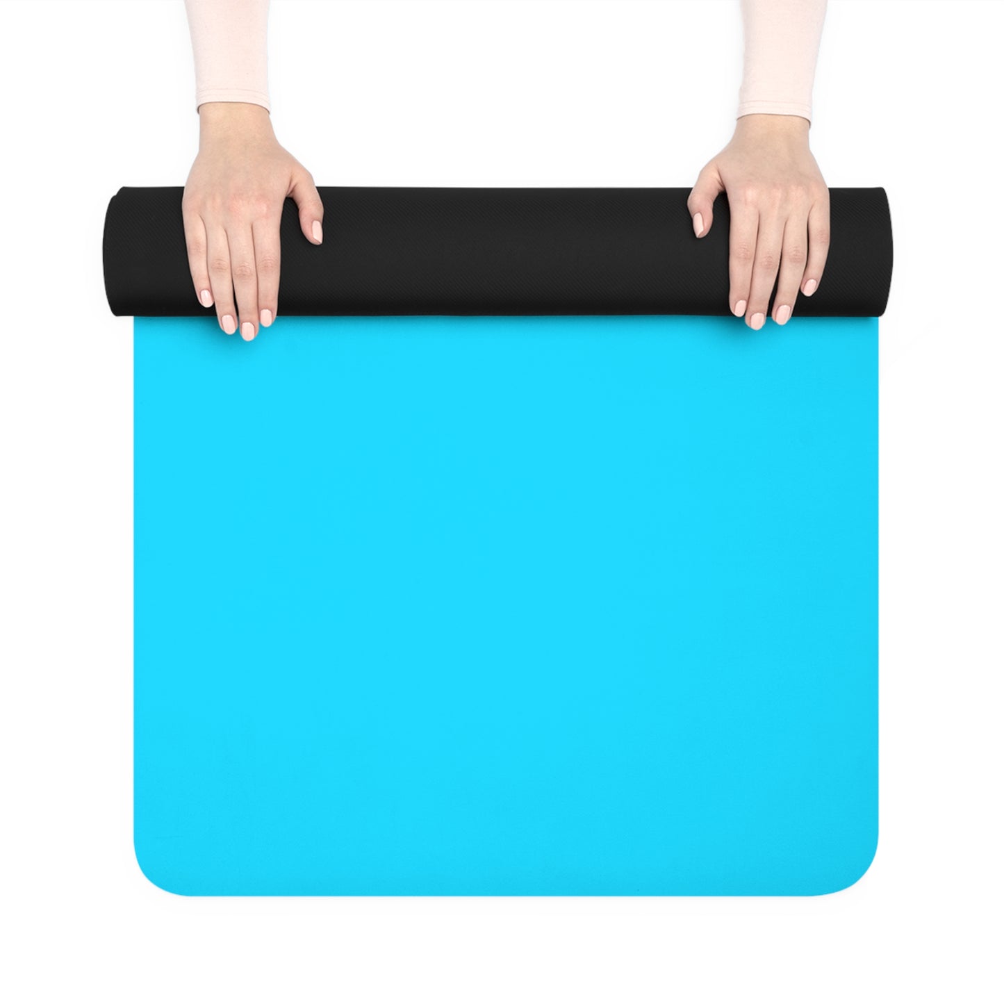 #04D9FF  Neon Blue - Yoga Mat